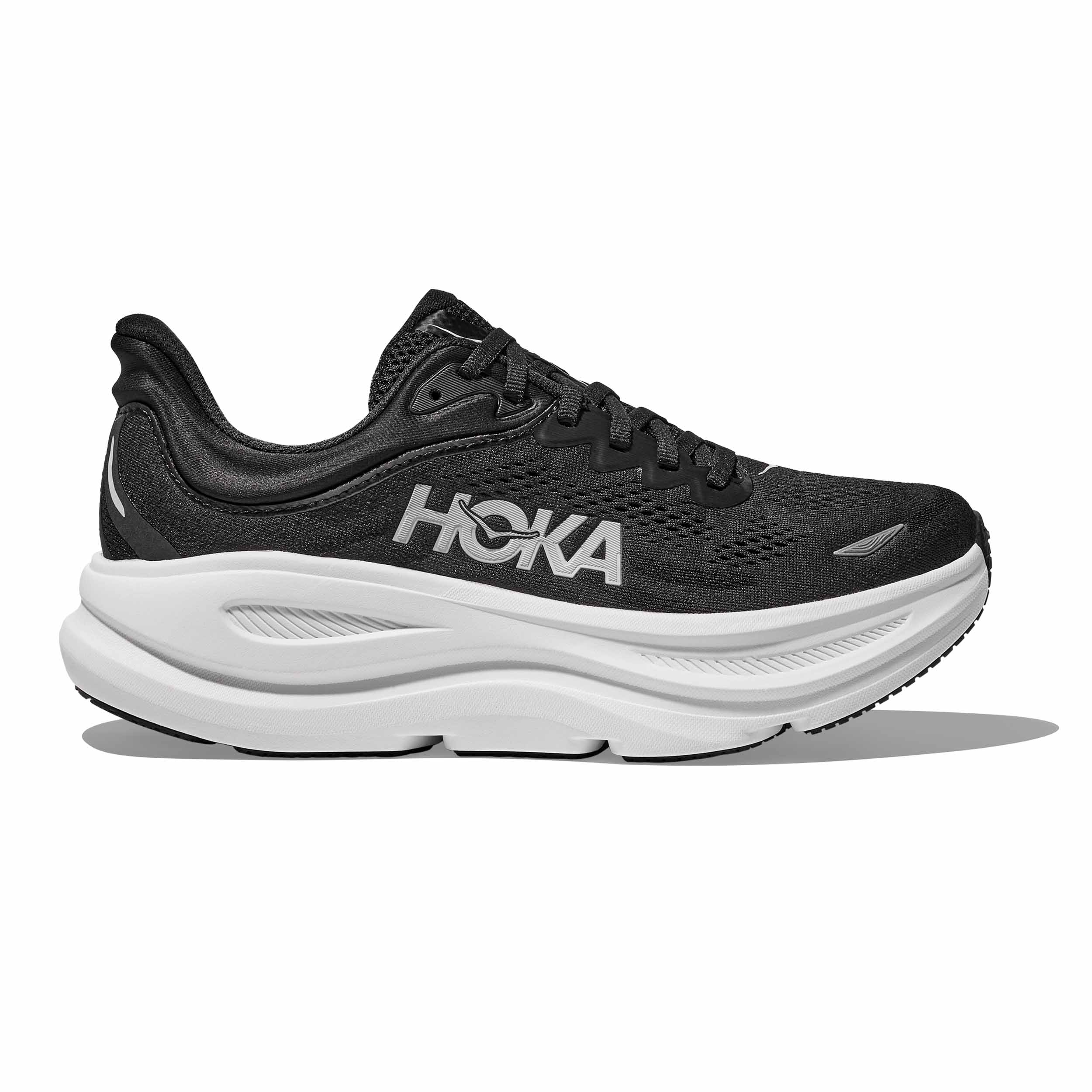 Hoka 1162013 Bondi 9 Men Black/White Wide