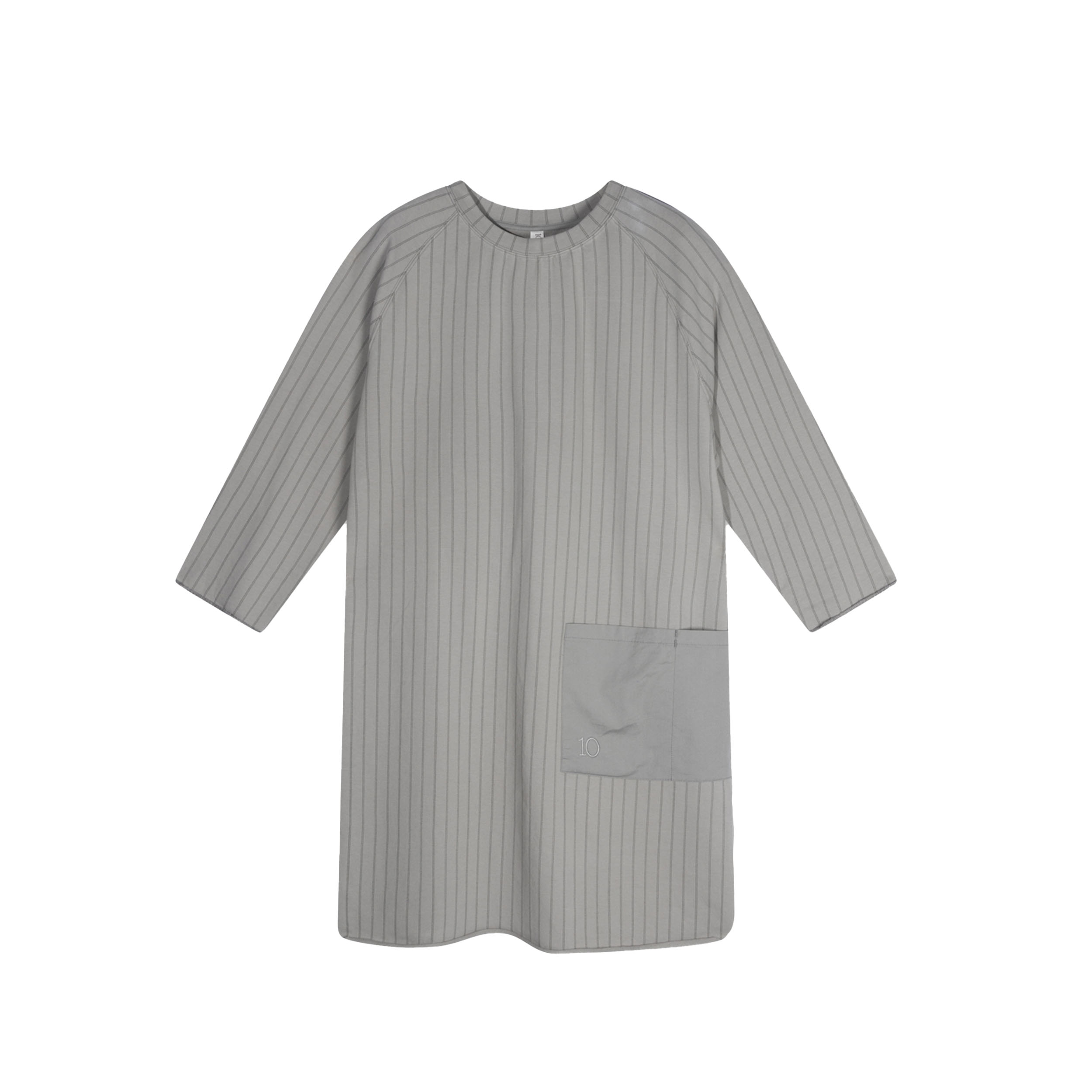 10DAYS 20-336-4203 Jurk Sweat Pinstripe Graphite