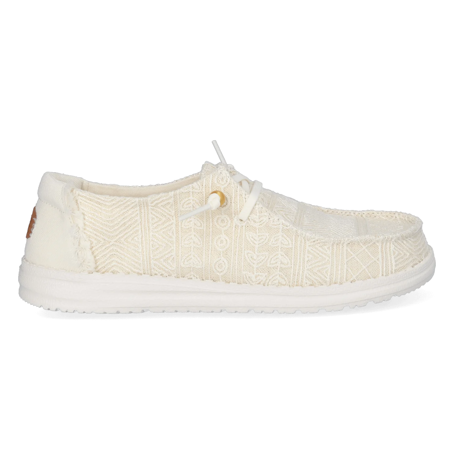 HEYDUDE HD43112 Instapper Wendy Crochet Lace White/Gold