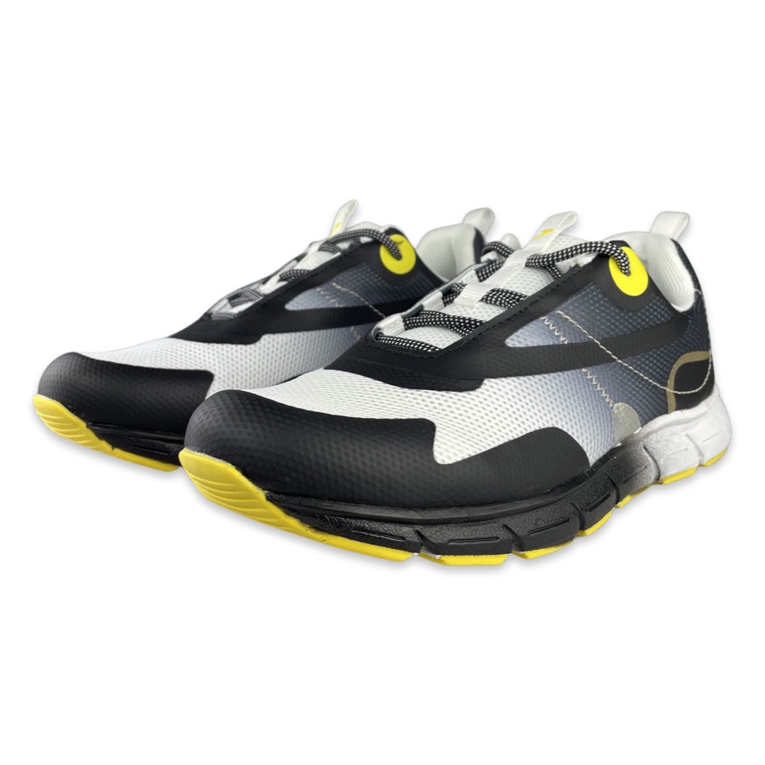 Piedro Sneaker zwart-wit-geel 3,5
