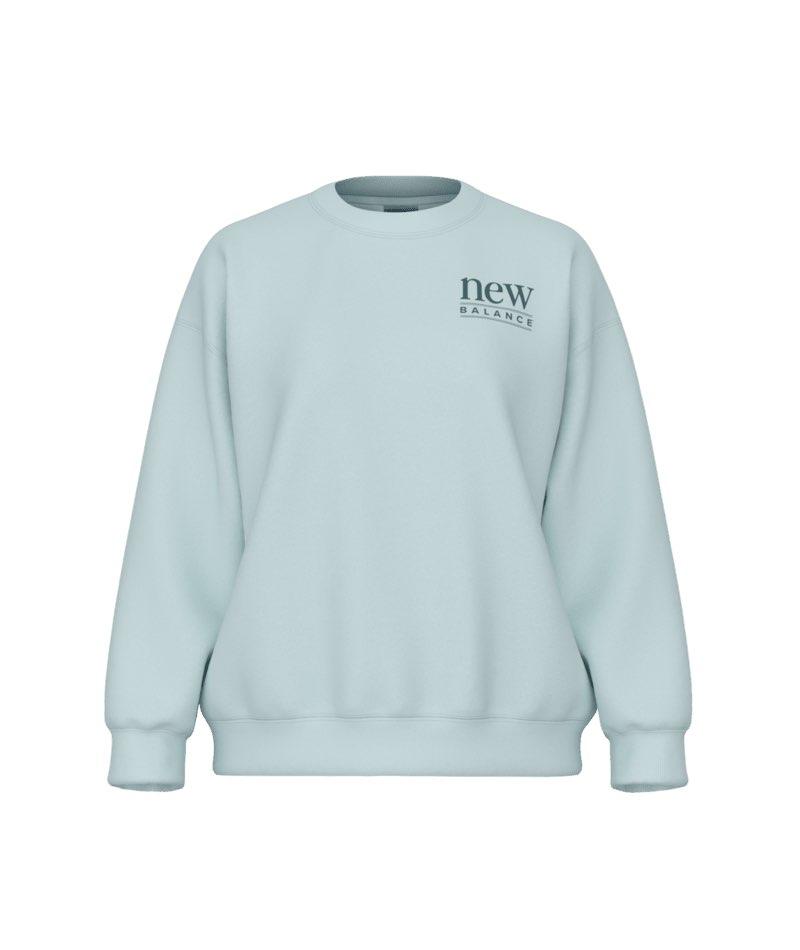New Balance WT61A3XY Trui Reimagined Crew Glint Blue