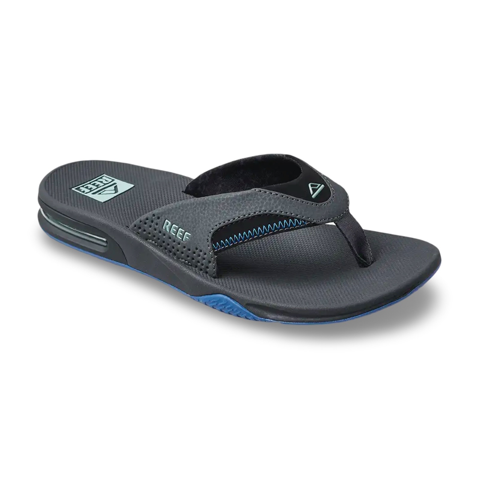 Reef CJ2911 Slipper Fanning Gunmetal/Ocean