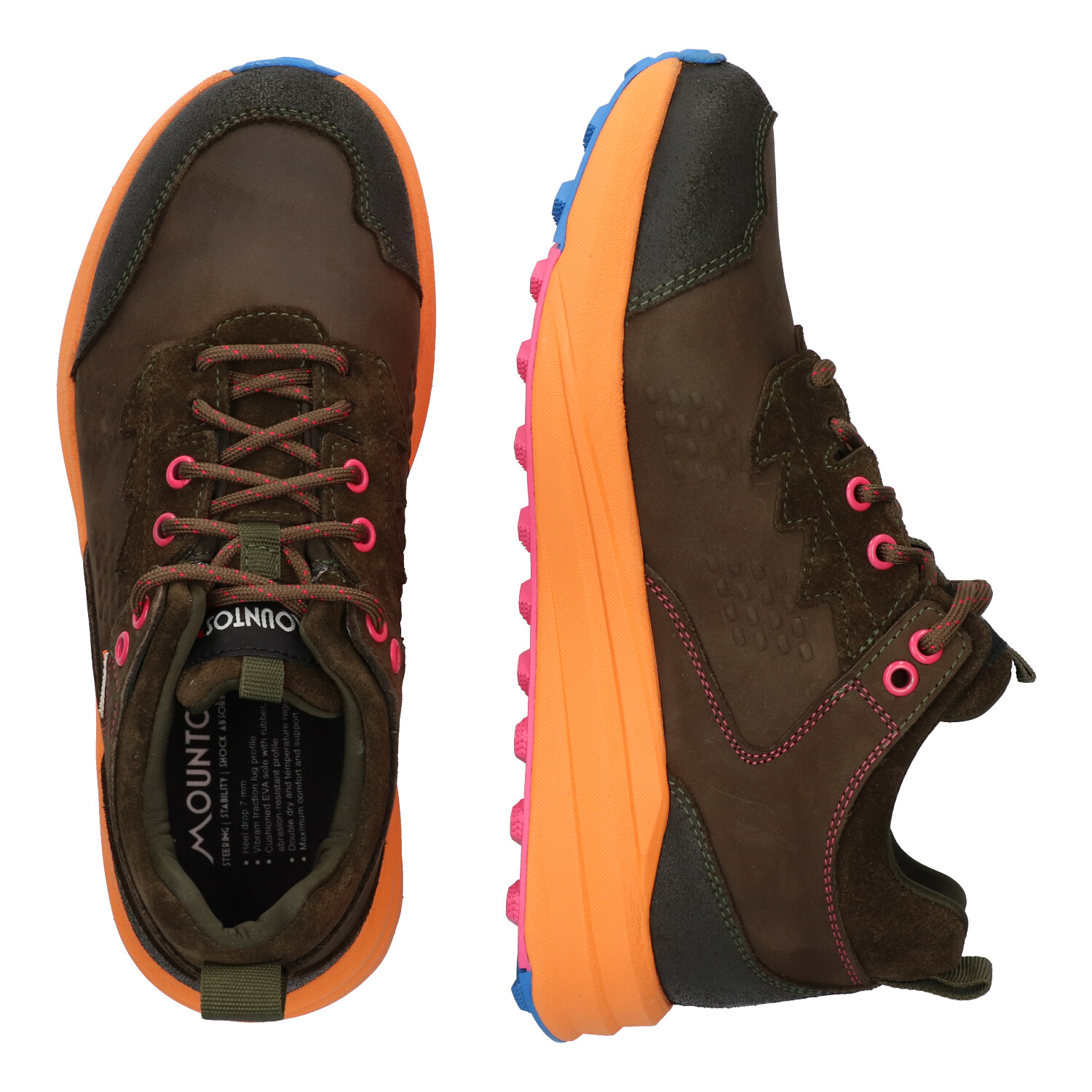 Mountos 724151 Wandelschoen Ourea Low Lady Dark Green/Orange