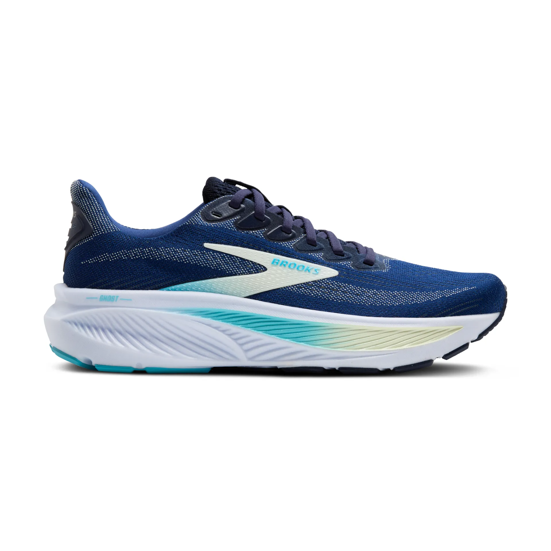 Brooks 120431 Ghost 17 Women Navy/Green/Turquoise Wide