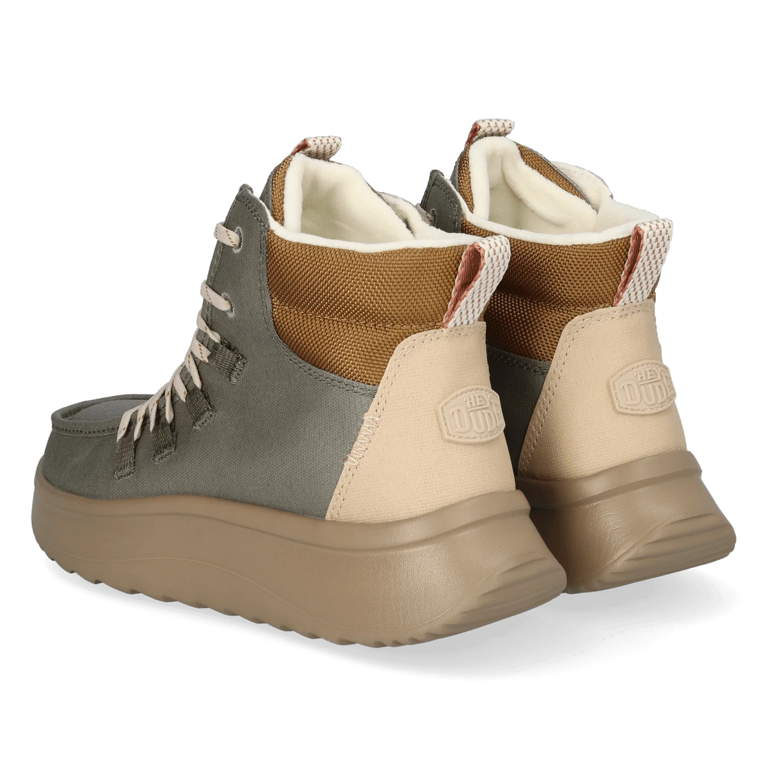 HEYDUDE HD41990 Boot Wendy Peak Apres Coated Twill Olive