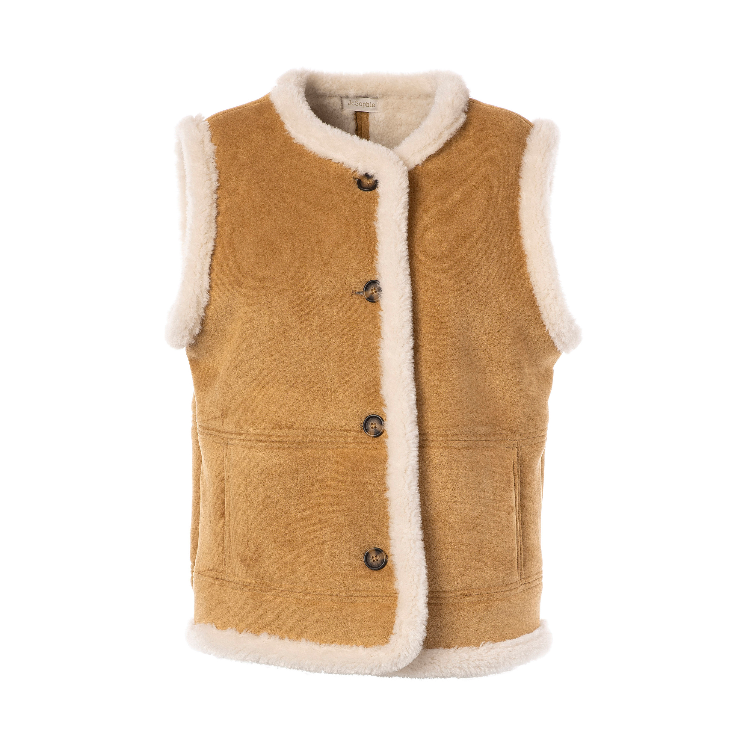 JcSophie J1205 Bodywarmer Jacques Beige