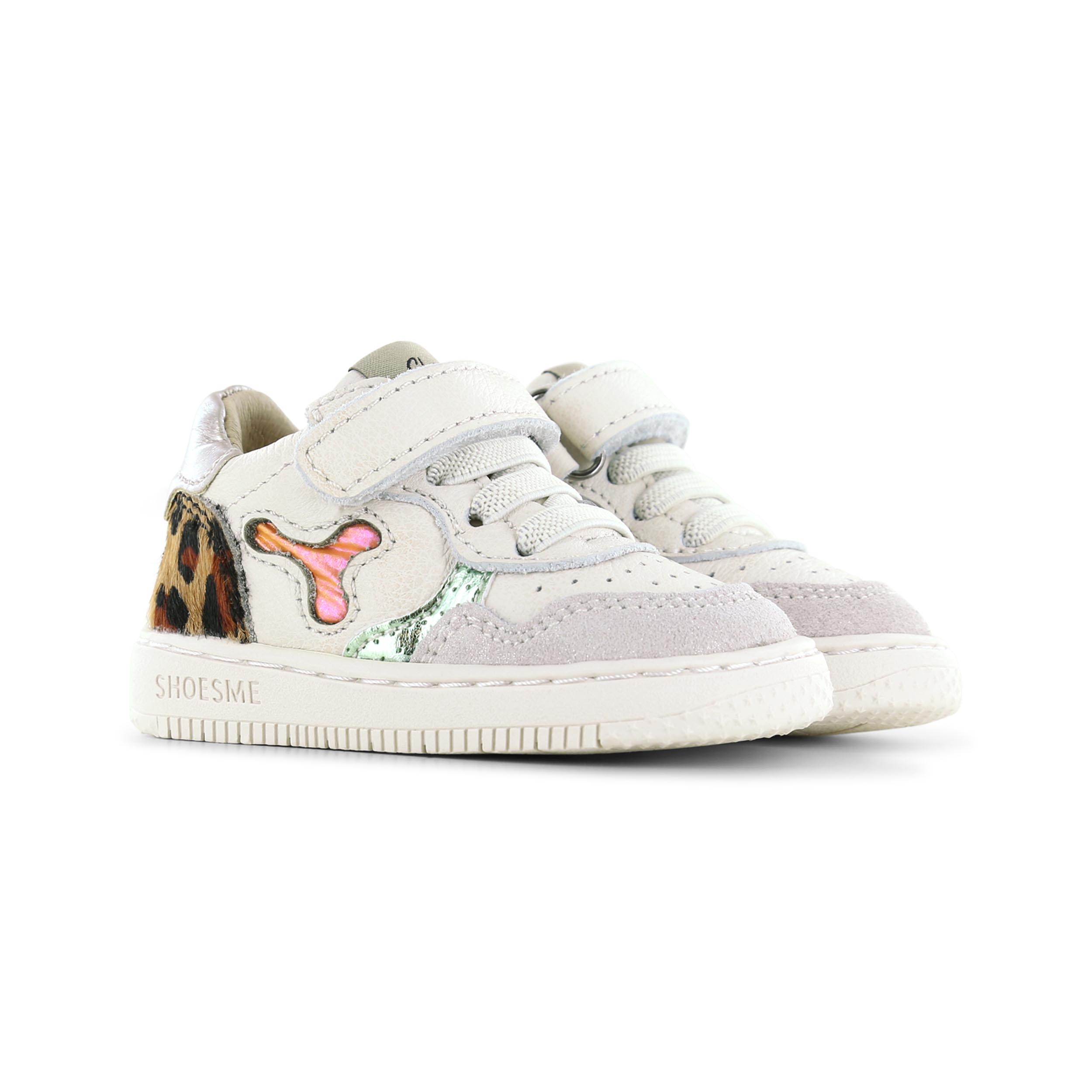 Shoesme BN24S012 Sneaker Basket Offwhite/Panter