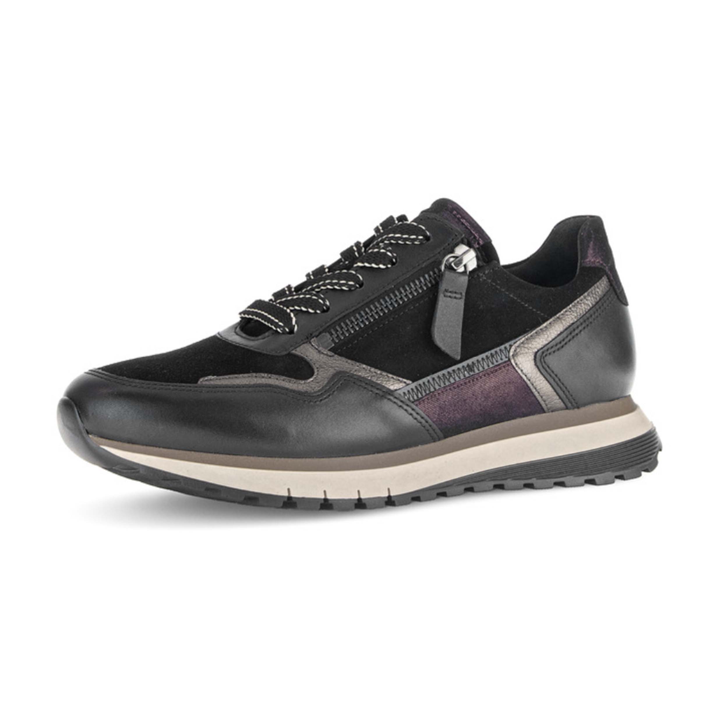 Gabor 56.378 Sneaker Black/Wine/Smog H