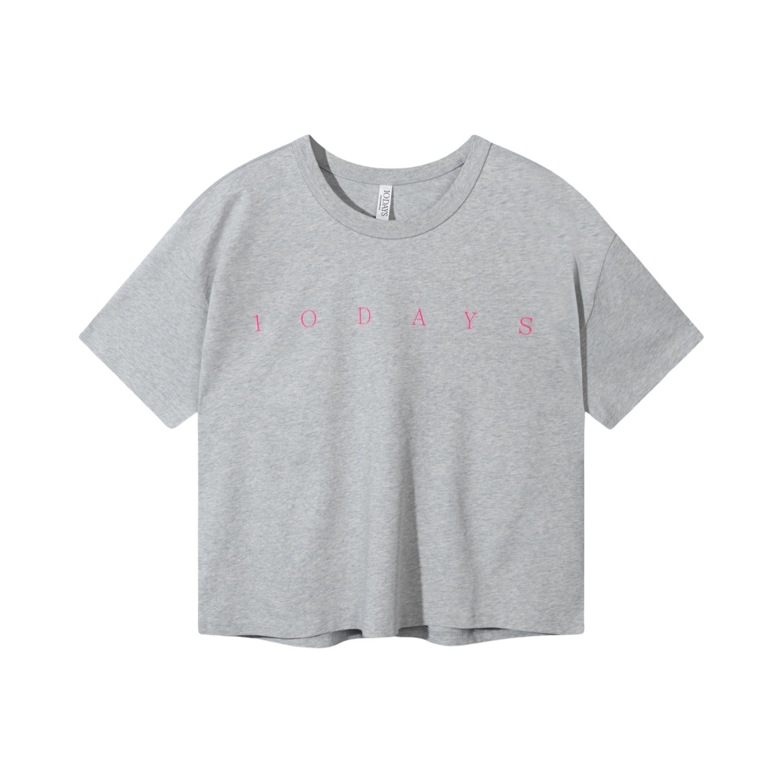 10DAYS 20-740-5201 Shirt Logo Light Grey Melee