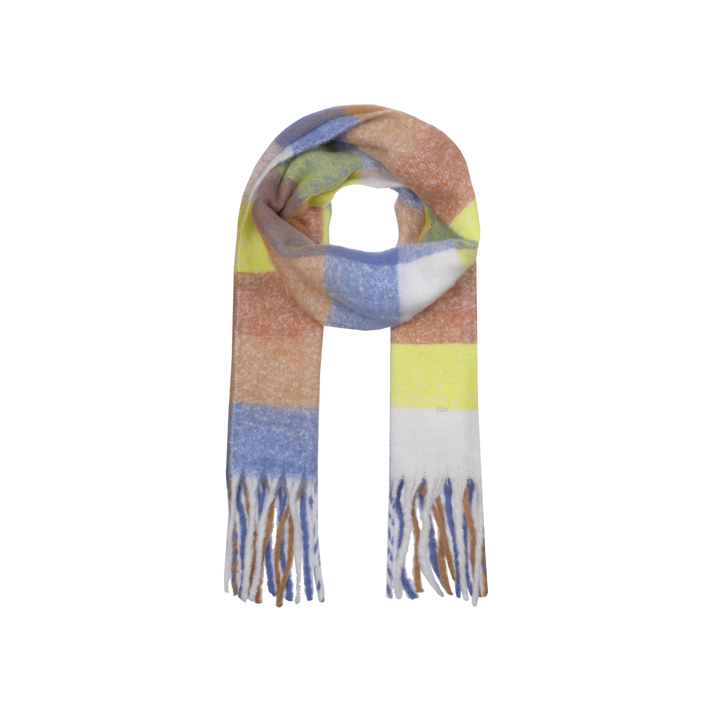 Luhta 38644 Sjaal Naanjoki Blauw/Bruin