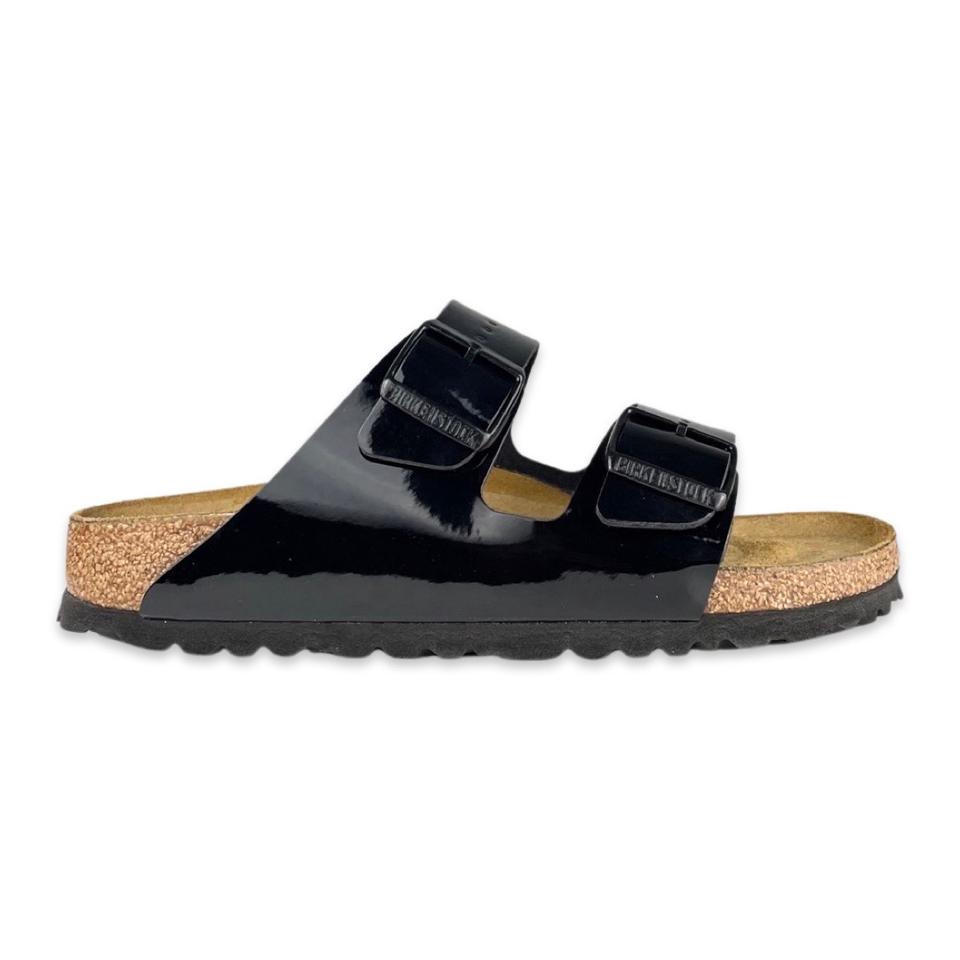 Birkenstock 1005292 Arizona Birko-Flor Patent Black Narrow