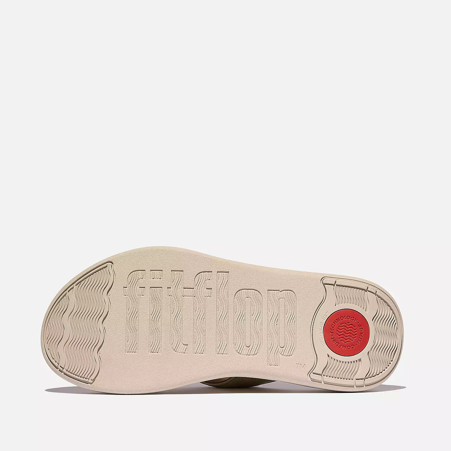 FitFlop IW1 Slipper F-Mode Go Ajustable Flatform Platino