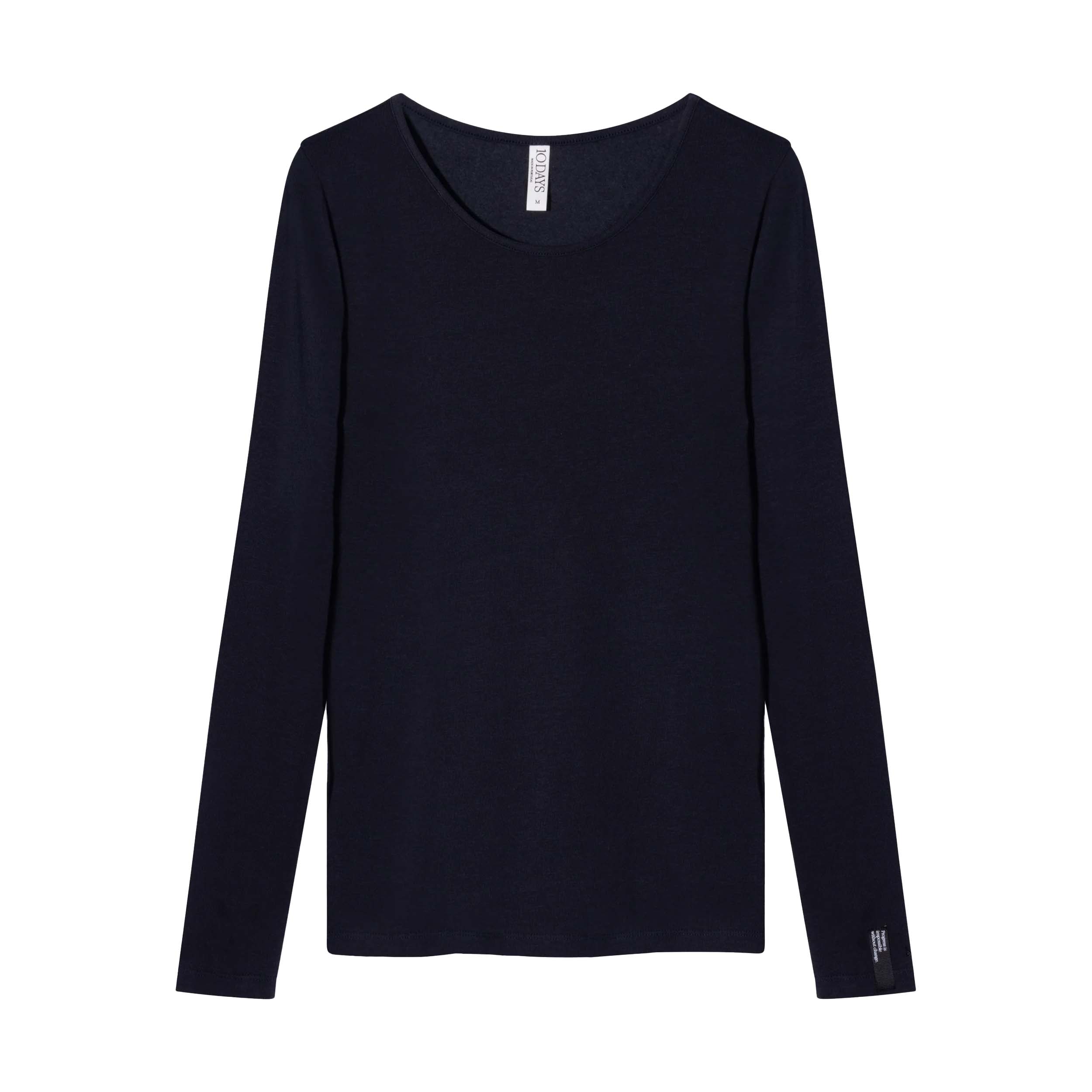 10DAYS 20-773-5203 Shirt Extra Long Sleeve Dark Navy