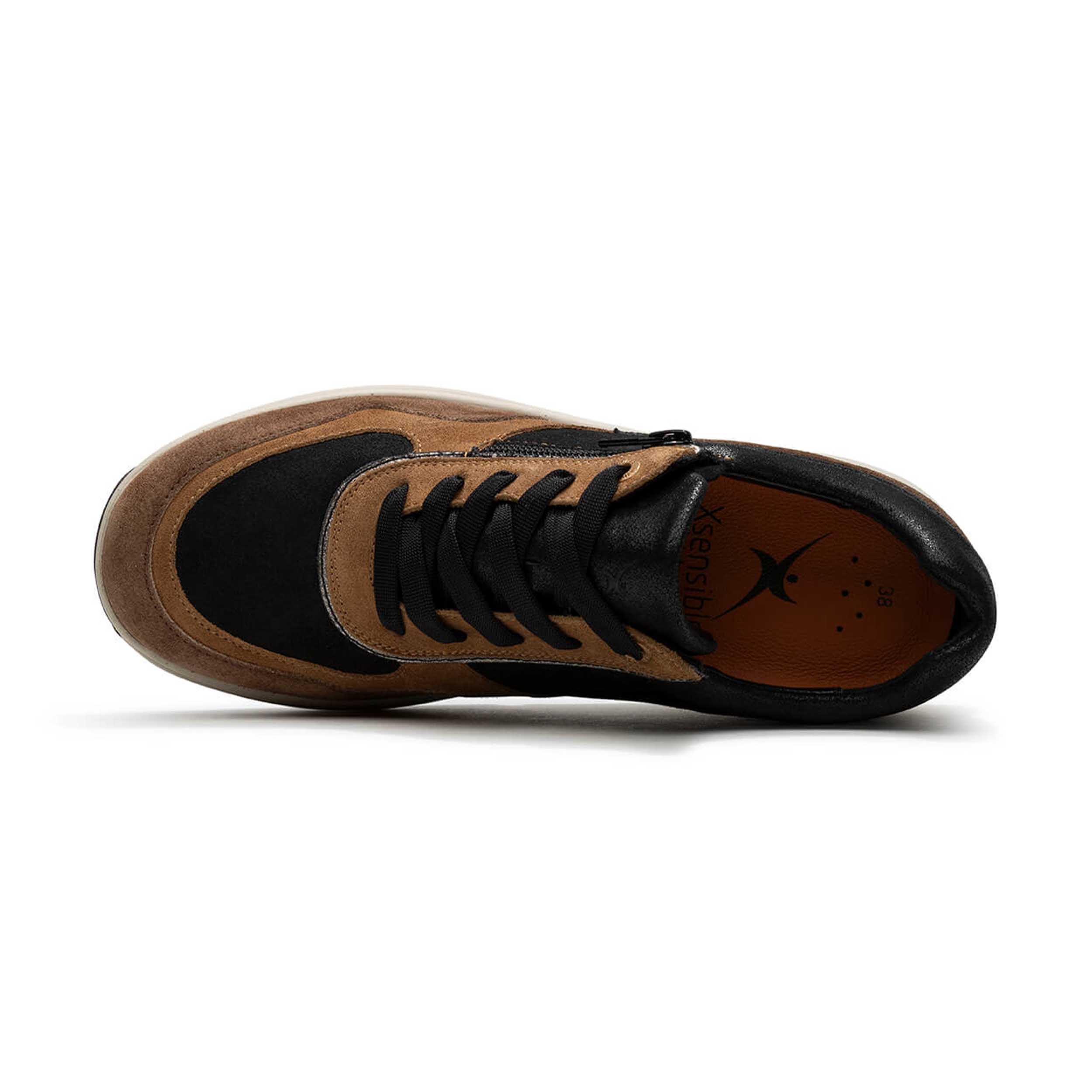 Xsensible 30204.2 Sneaker Lima Dark Brown Combi Hx