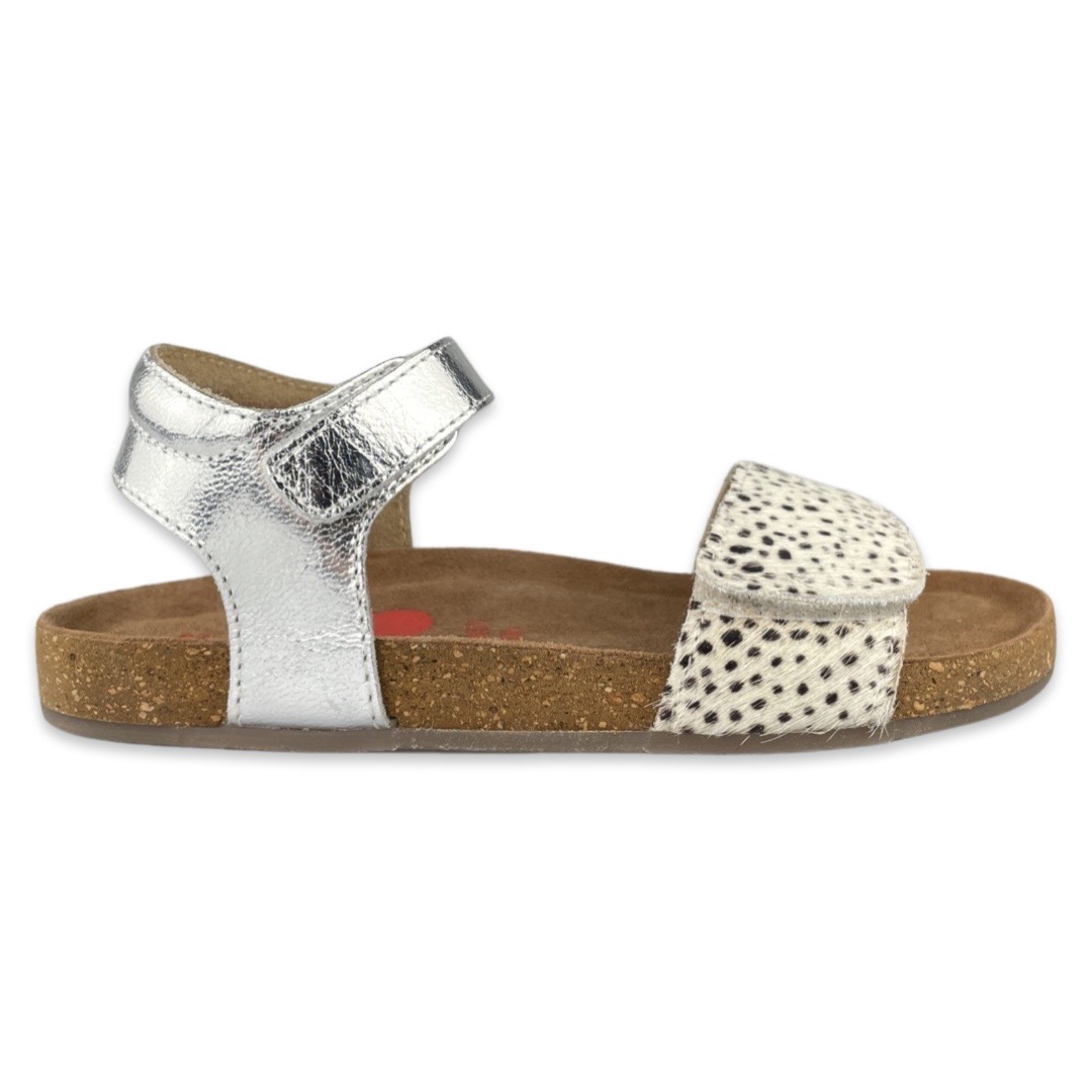Shoesme Sandals Silver Black Dots