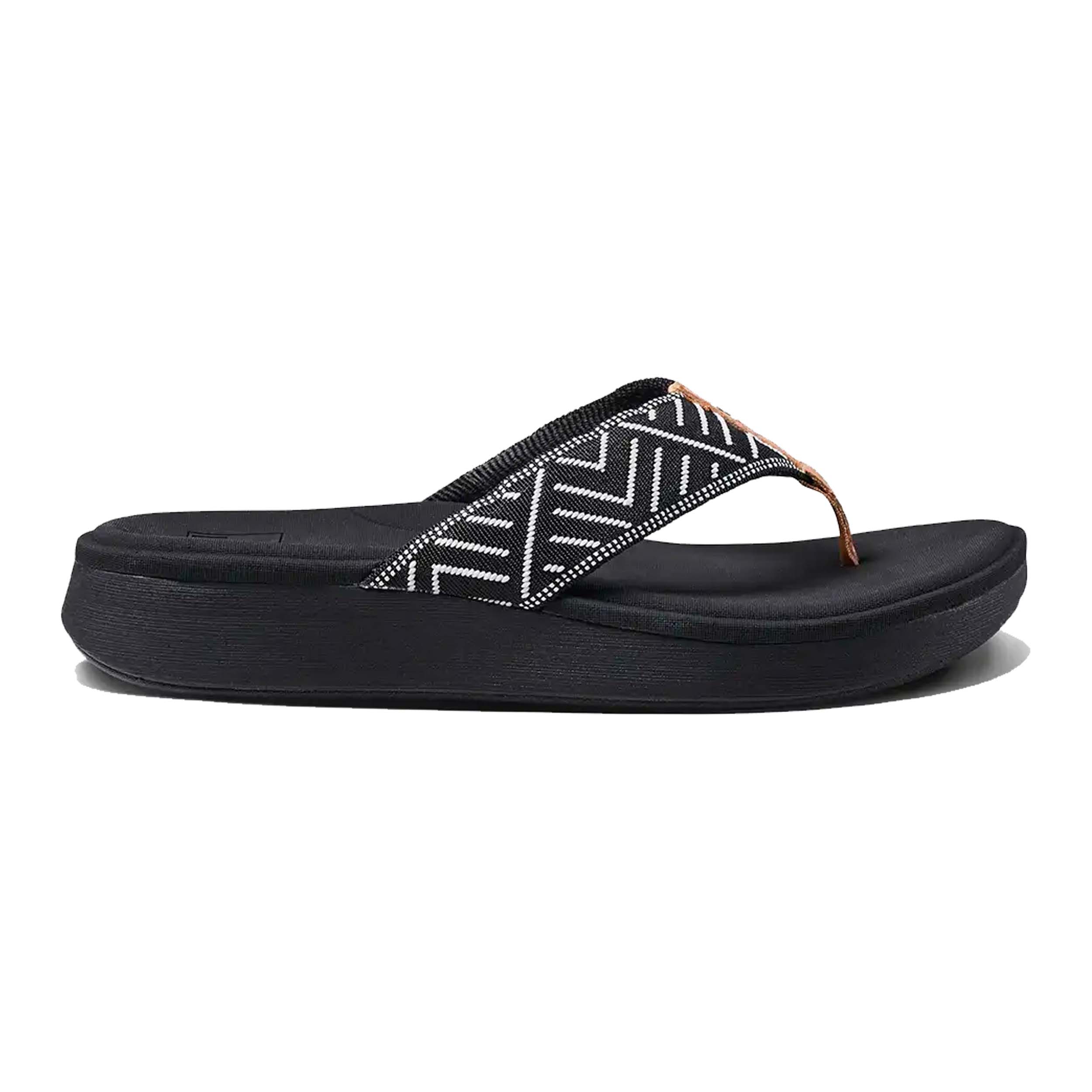 Reef CJ3581 Slipper Cushion Cloud TX Black/Geo
