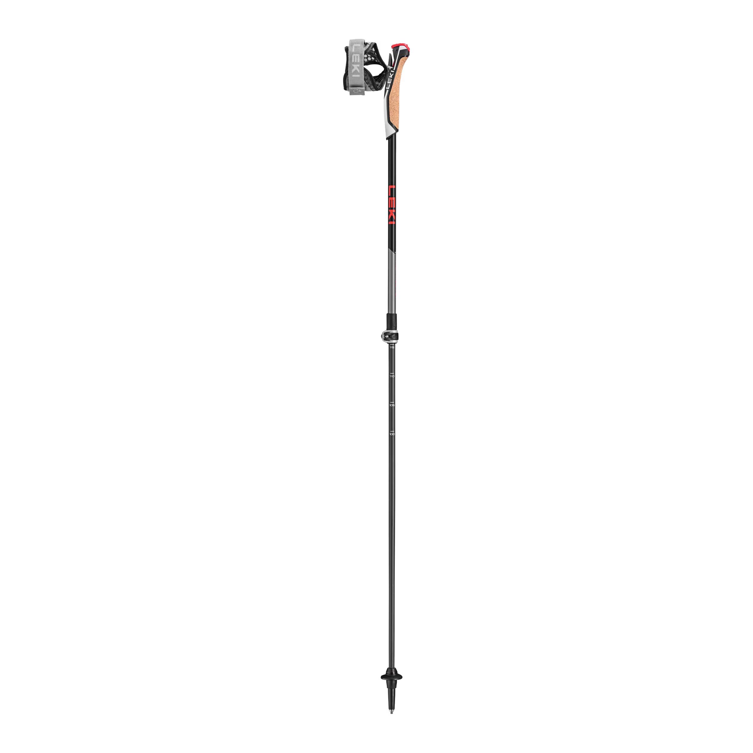 Leki 65326341 Wandelstokken Instructor Lite Anthracite/Silvergrey/Bright Red
