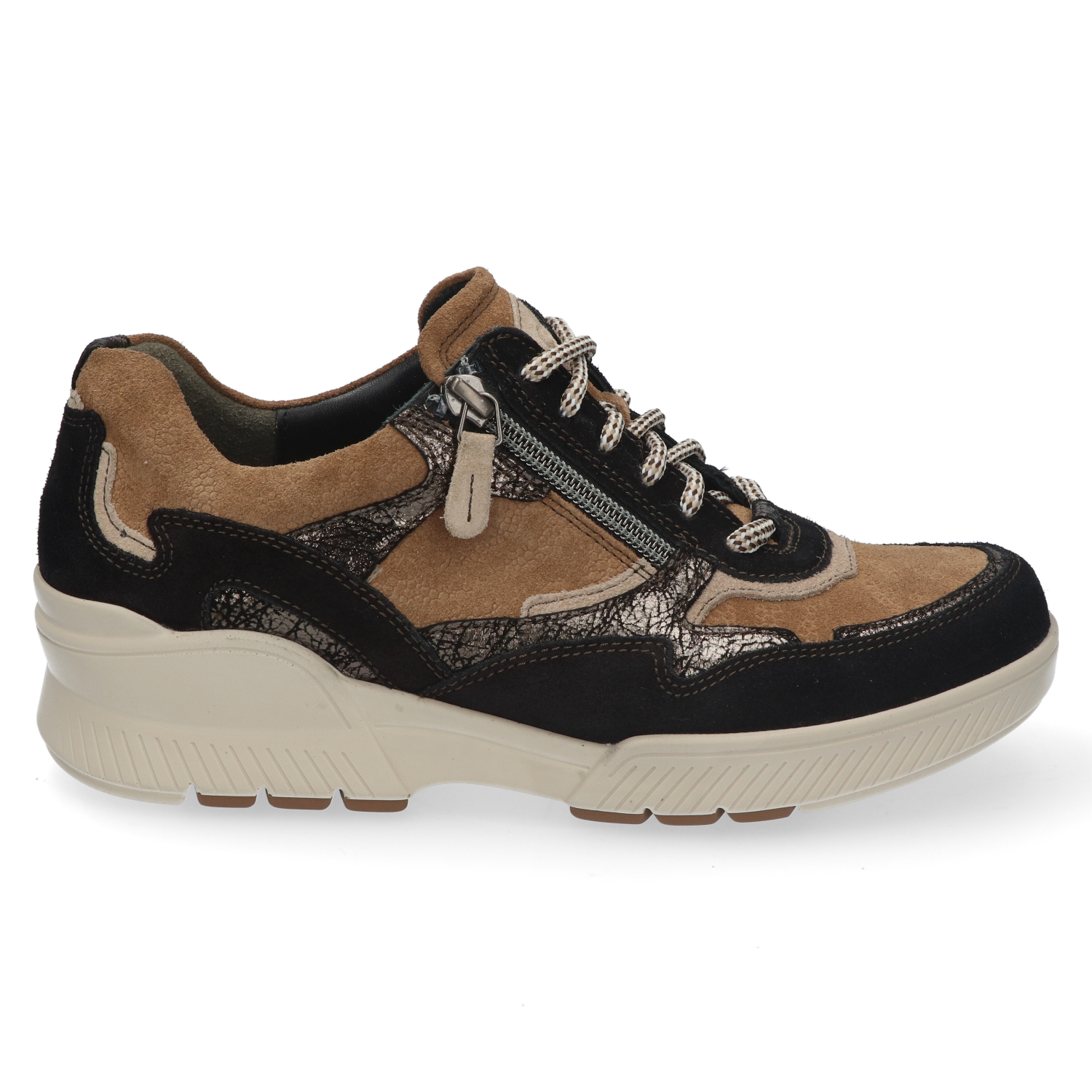 Durea 6252 Sneaker Zwart Combi K