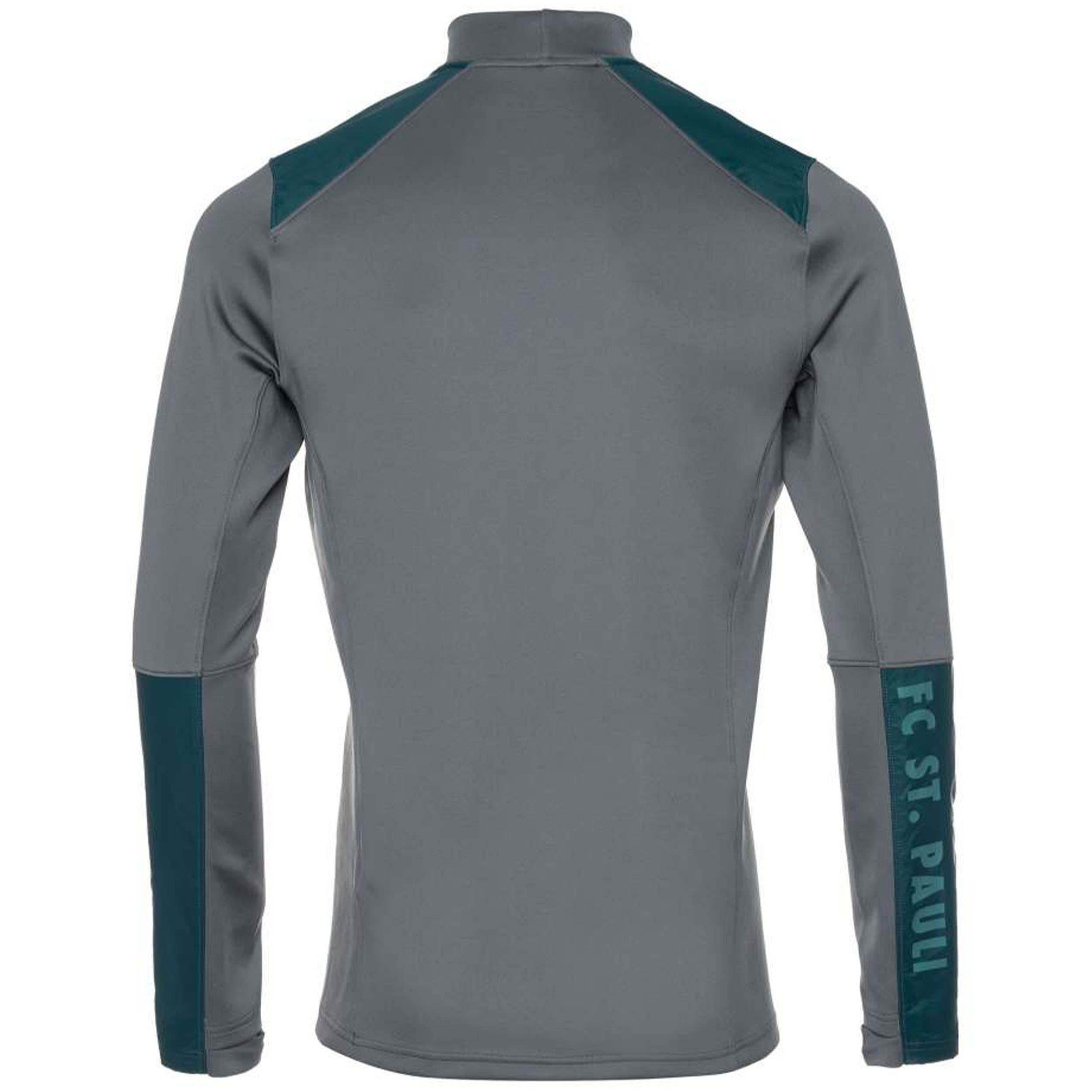 Heren Shirt St. Pauli 7734 Trainings longsleeve  2019-20 grijs-turkoois