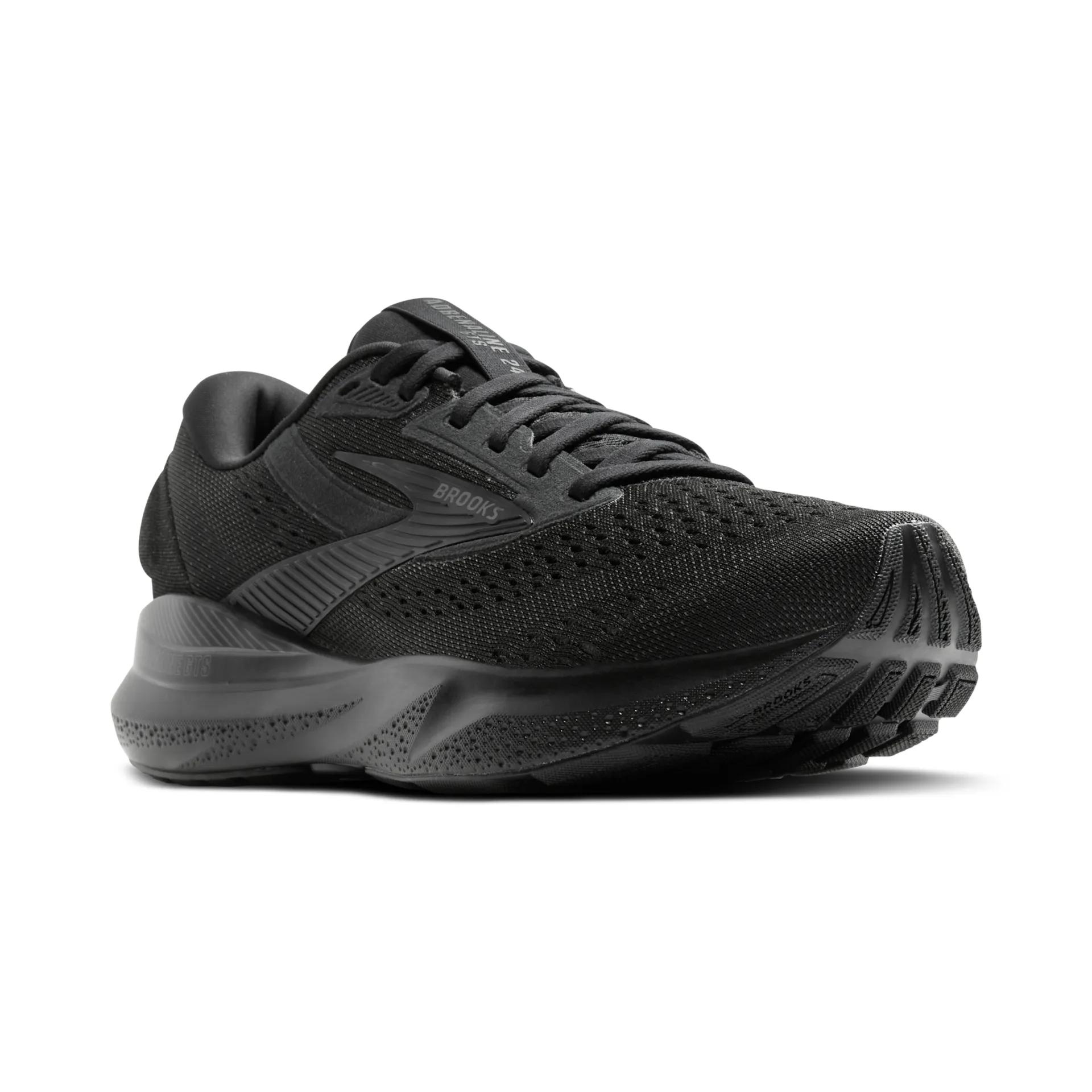 Brooks 110437 Adrenaline GTS 24 Men Black/Black/Ebony Extra Wide