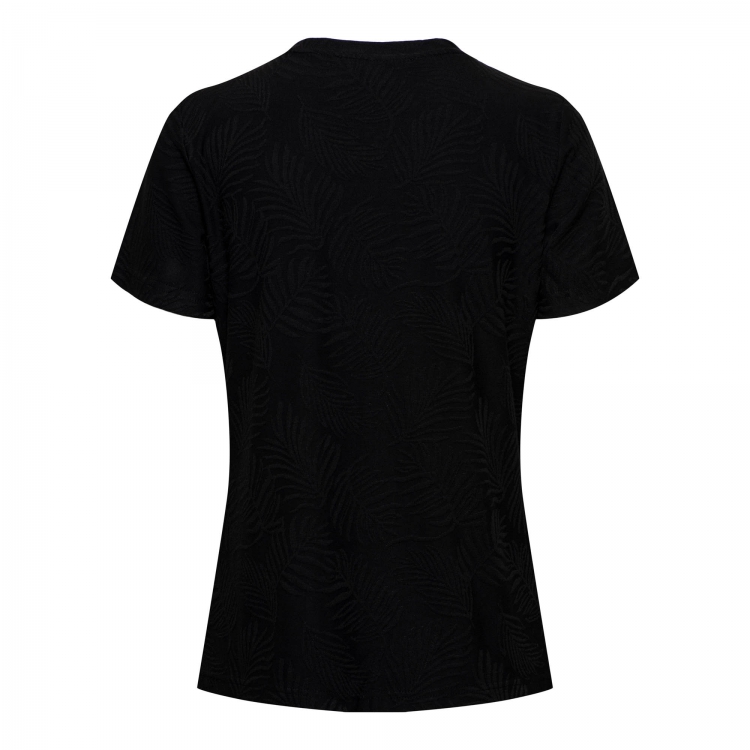 &Co T-Shirt Venice Leave Black