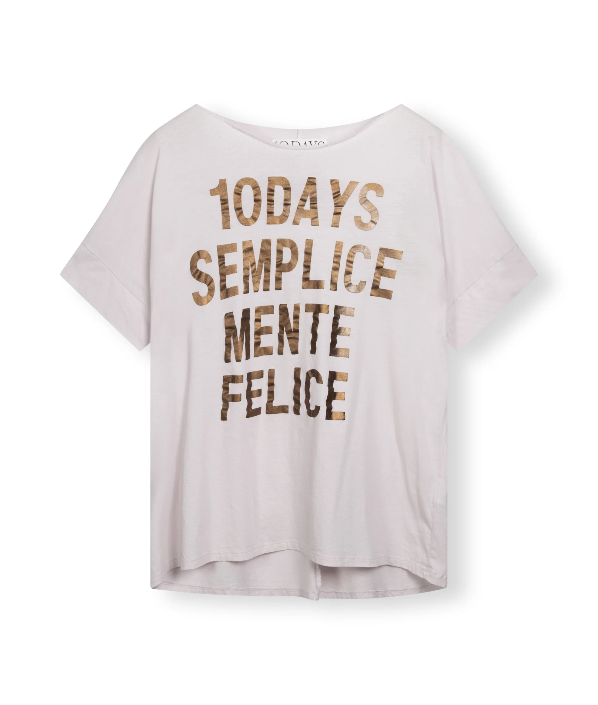 10DAYS Statement Tee Pale Lilac