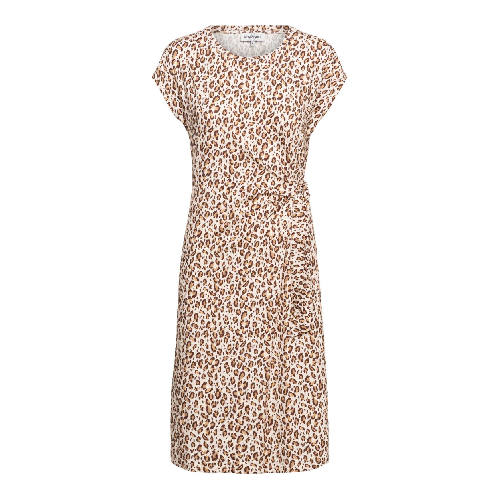 &Co DR278 Jurk Lizzy Animal Ecru Multi