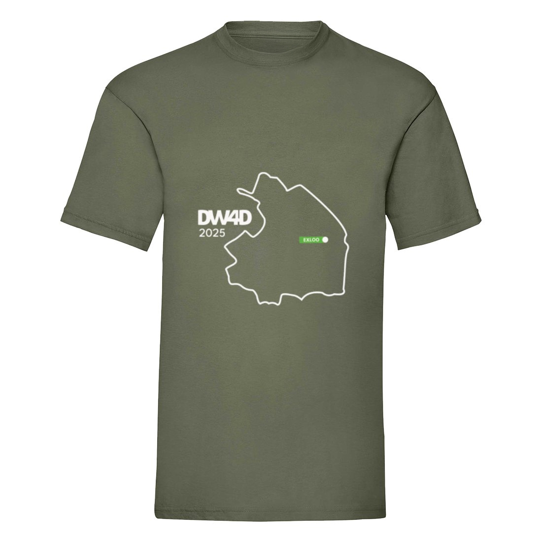 DW4D Speciaal Shirt Exloo 2025 Groen Unisex DW4D Speciaal Shirt Exloo 2025 Groen Unisex