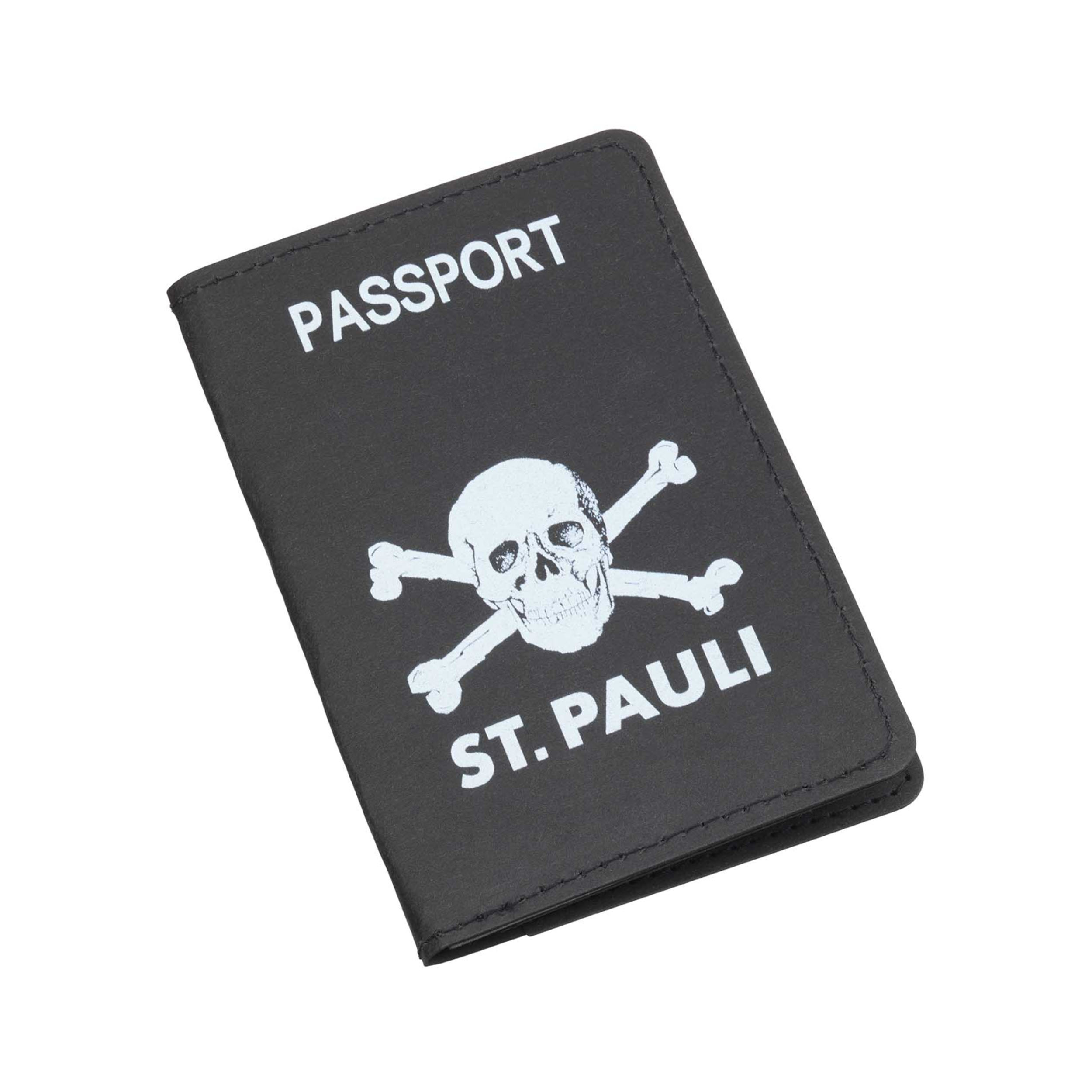 St. Pauli SP2024031 Paspoorthouder Totenkopf Zwart St. Pauli SP2024031 Paspoorthouder Totenkopf Zwart