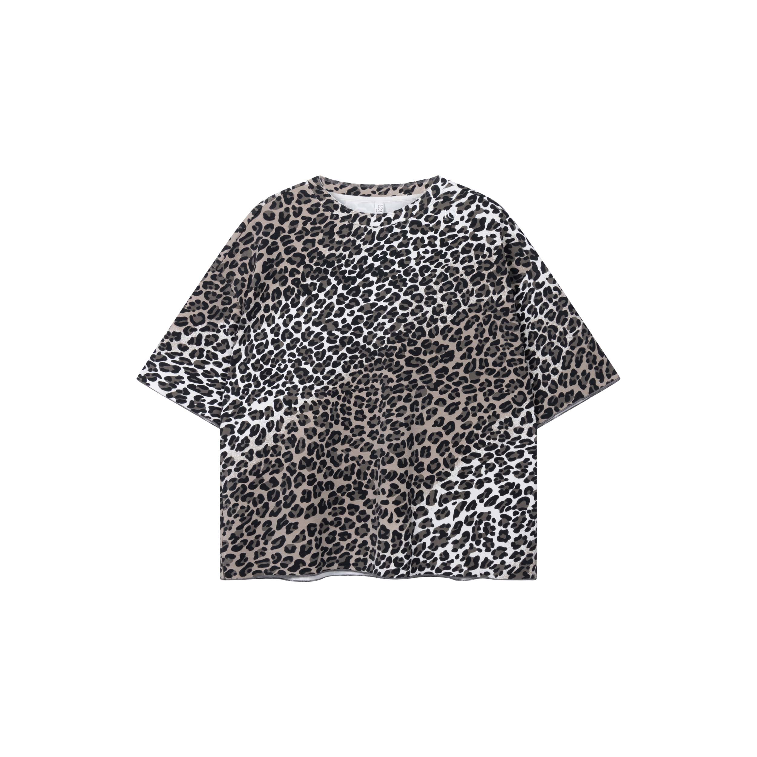 10DAYS 20-754-6201 Shirt Soft Scuba Leopard Ecru