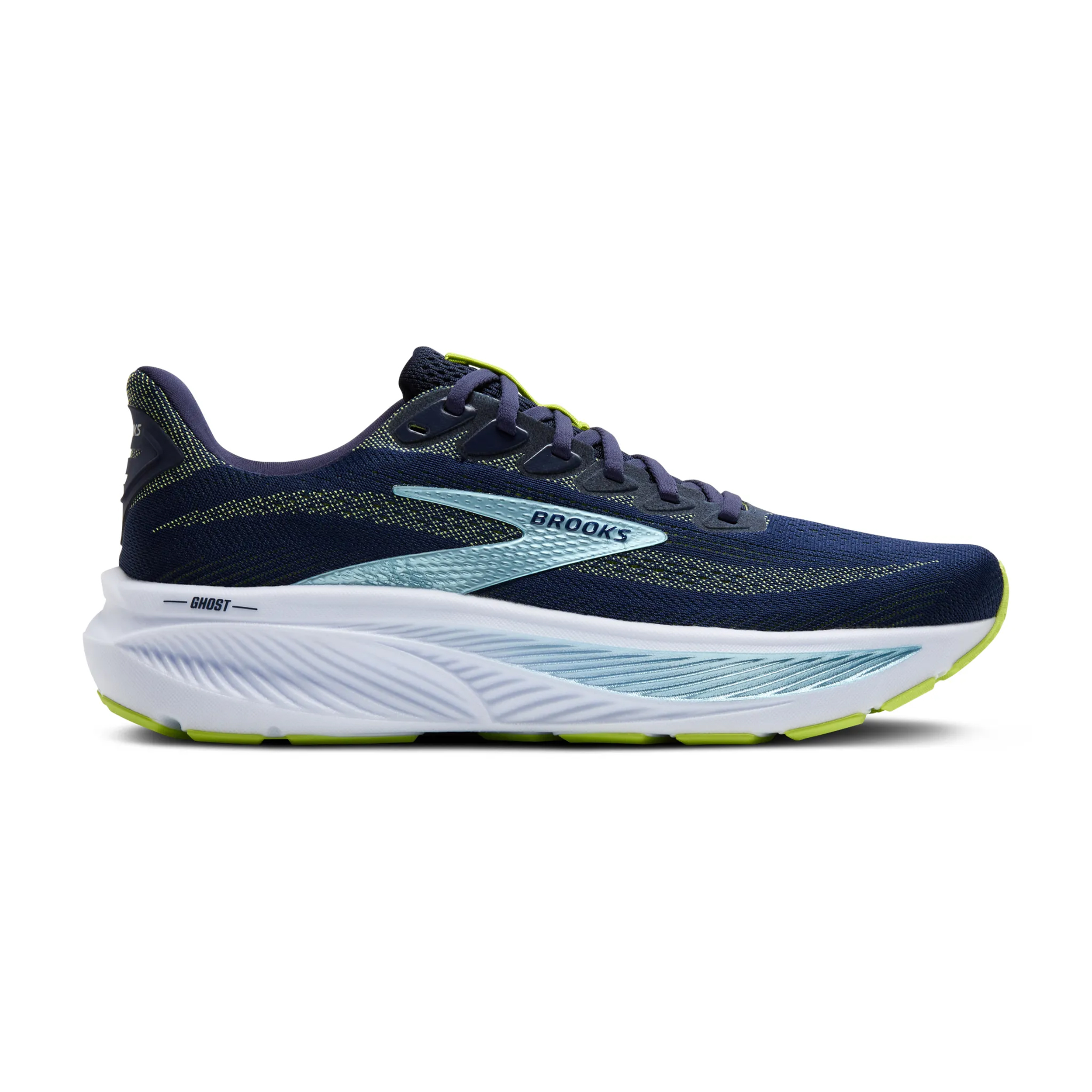 Brooks 110442 Ghost 17 Men Peacoat/Lime/Blue