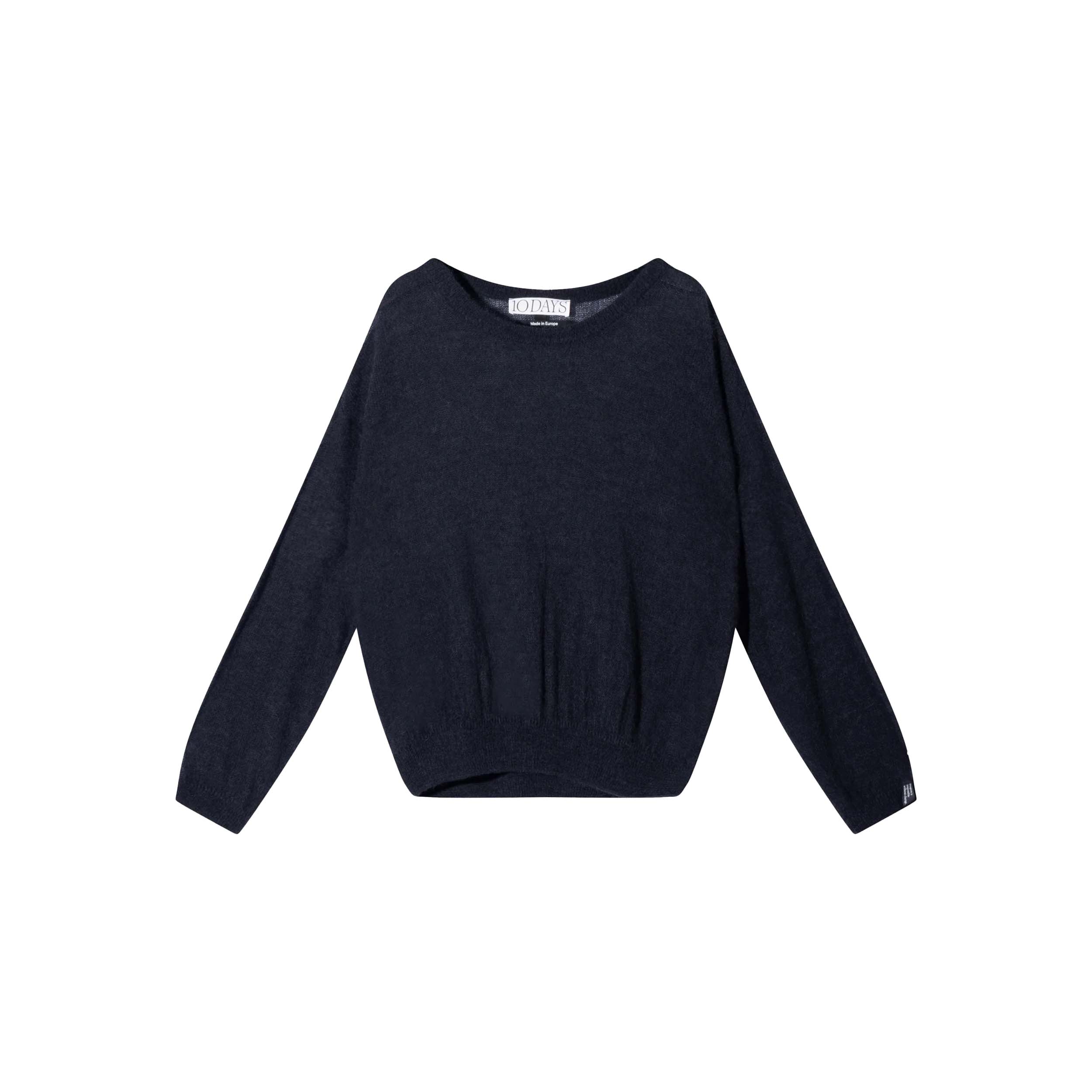 10DAYS 20-610-5203 Trui Loose Tin Knit Dark Navy