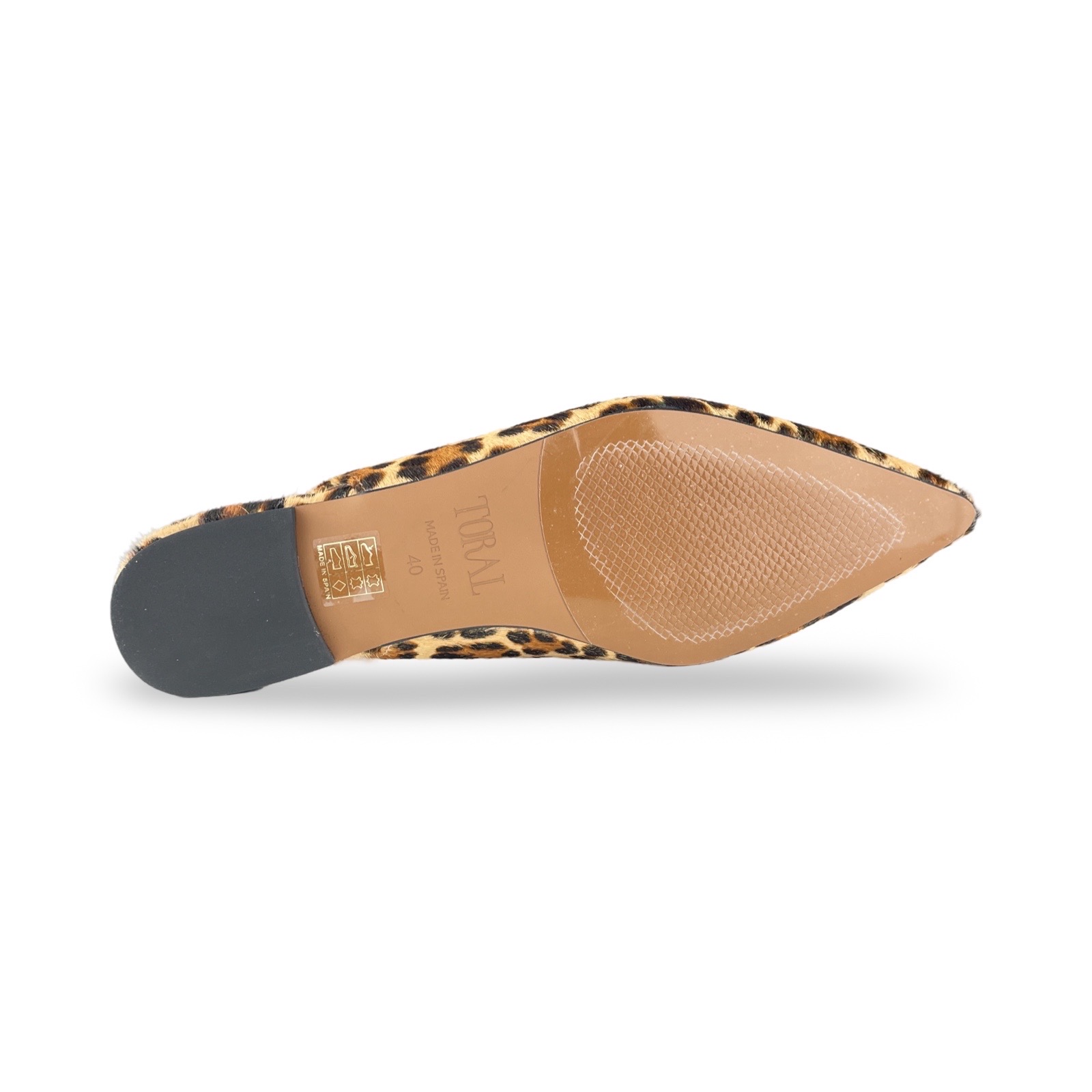 Toral Slingback Tatum Pony Leopard/Negro