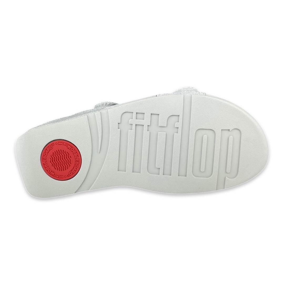 FitFlop FZ9 Slipper Lulu Adjustable Shimmerlux Silver