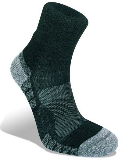Bridgedale 710528 Lightweight Merino Performance 3/4 Crew Black/Silver