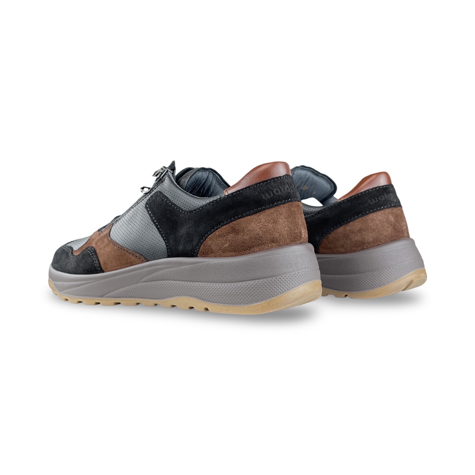 Waldlaufer 662001 Sneaker John Zwart/Nuba K