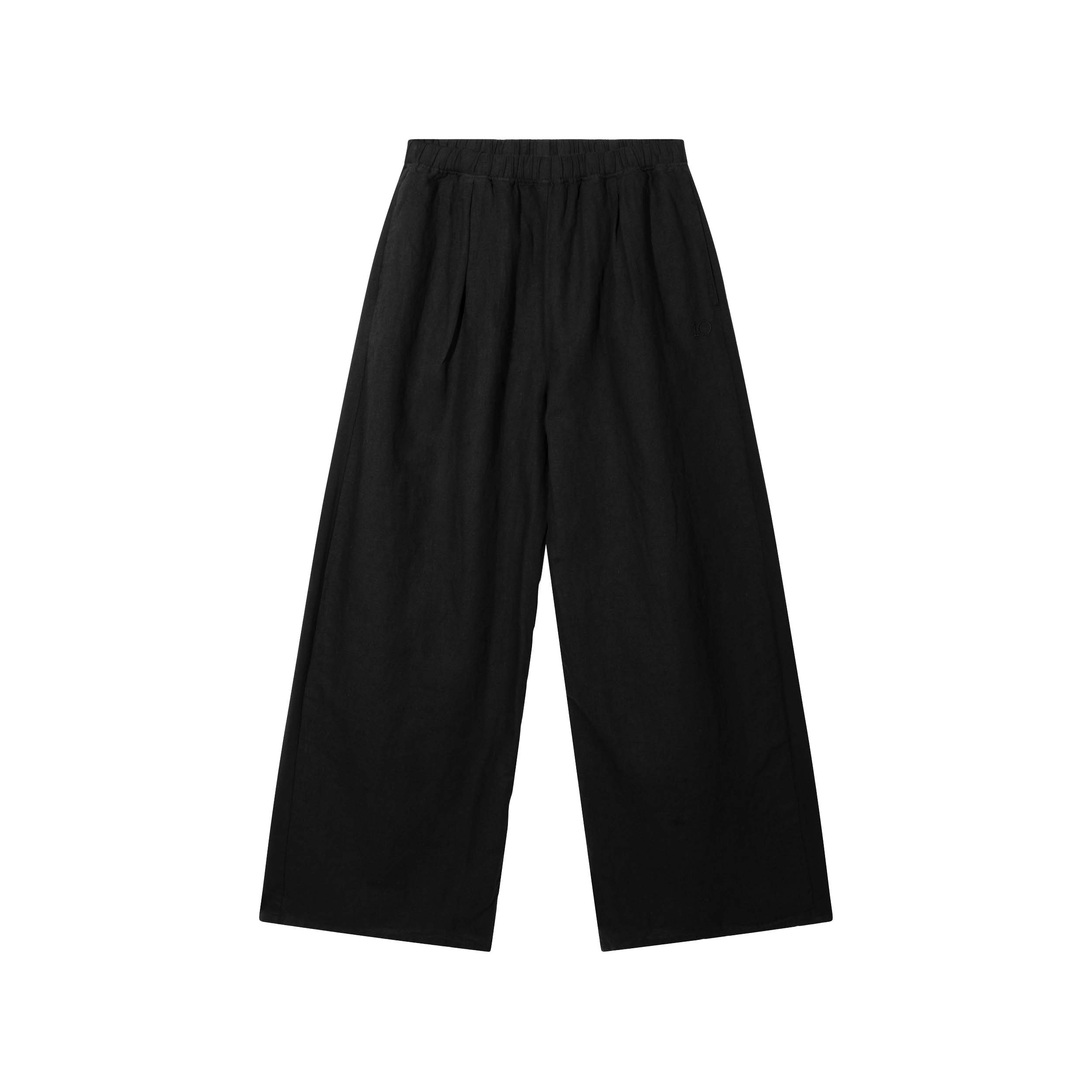 10DAYS 20-046-6202 Broek Flowy Linen Black