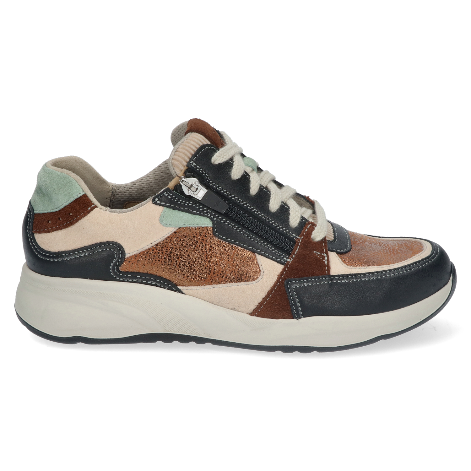 Durea 6295 Sneaker Zwart/Vacchetta K