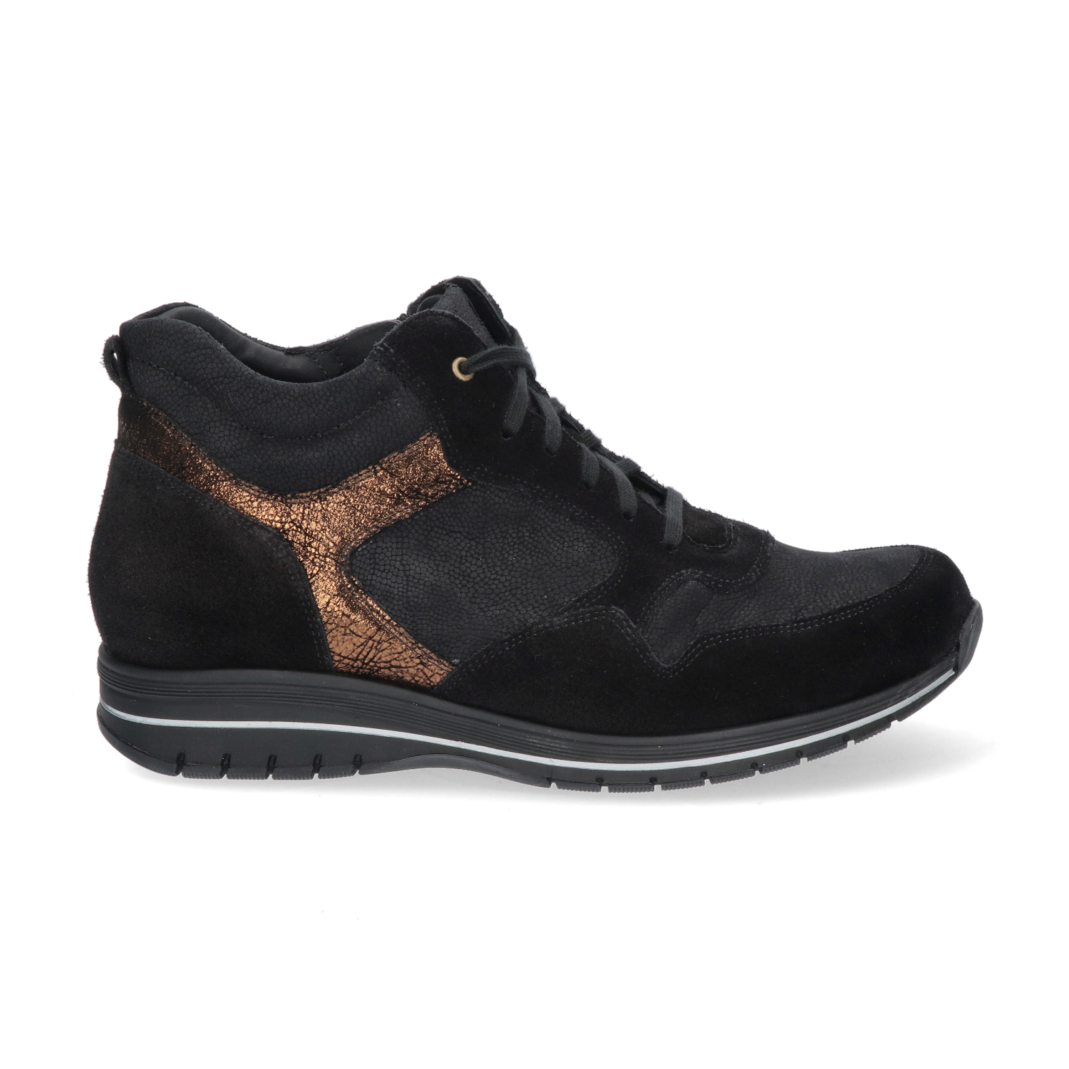 Durea 9726 Sneaker Zwart/Brons K