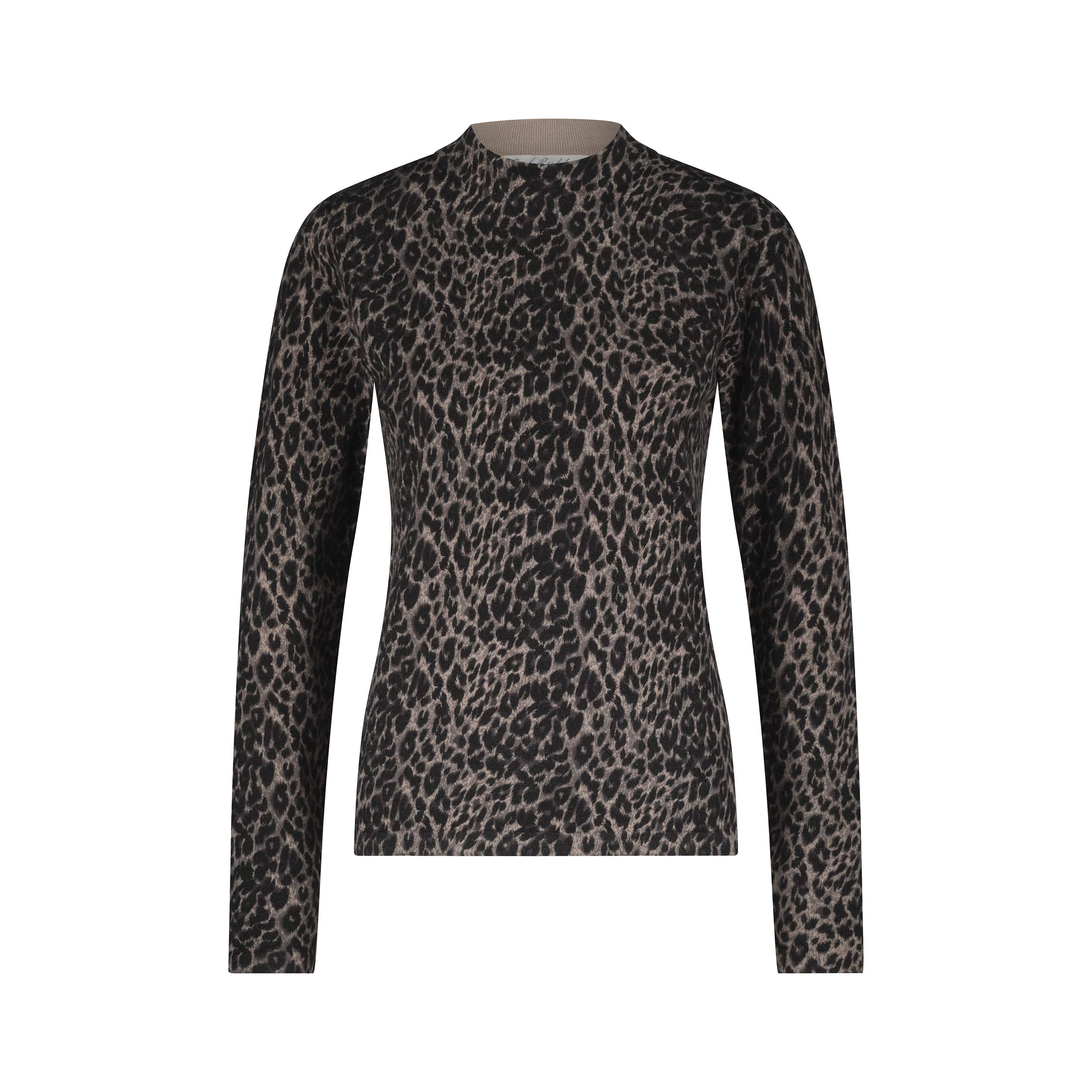 Red Button SRB4746 Top Sweet Animal Print Black Red Button SRB4746 Top Sweet Animal Print Black