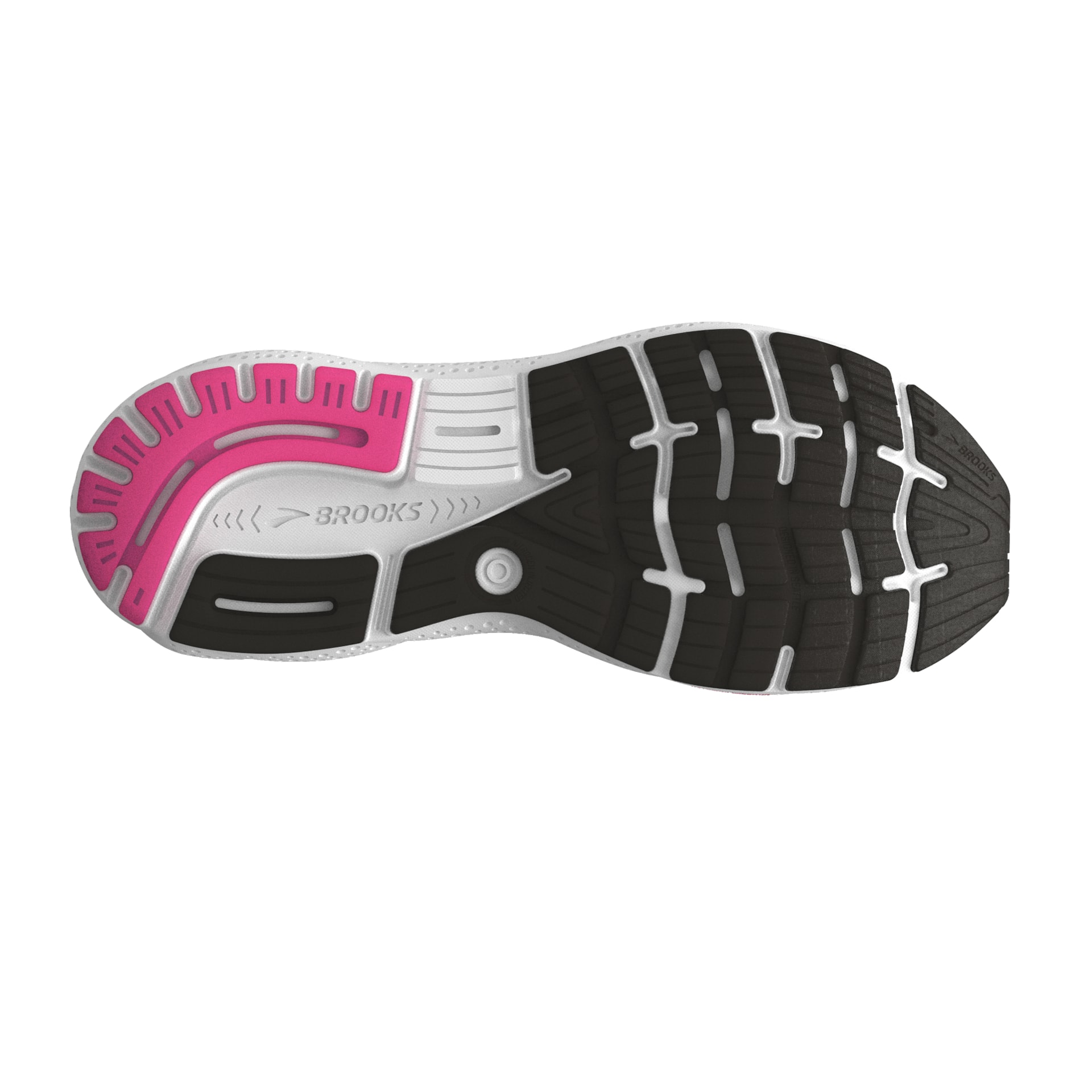 Brooks 120407 Ghost 16 Women Black/Pink/Yellow Wide