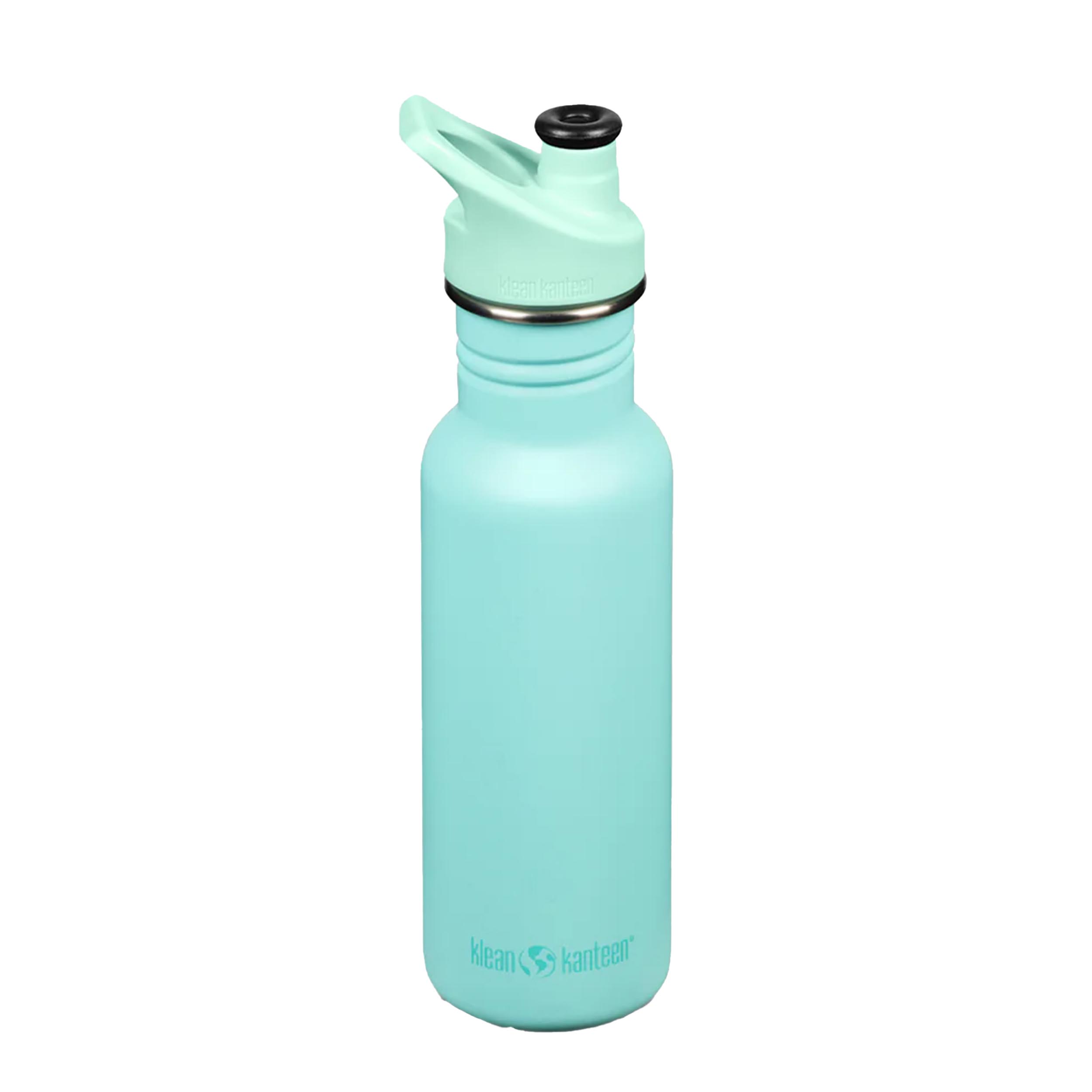 Klean Kanteen 1010589 Classic Water Bottle Sport Cap Pastel Turquoise