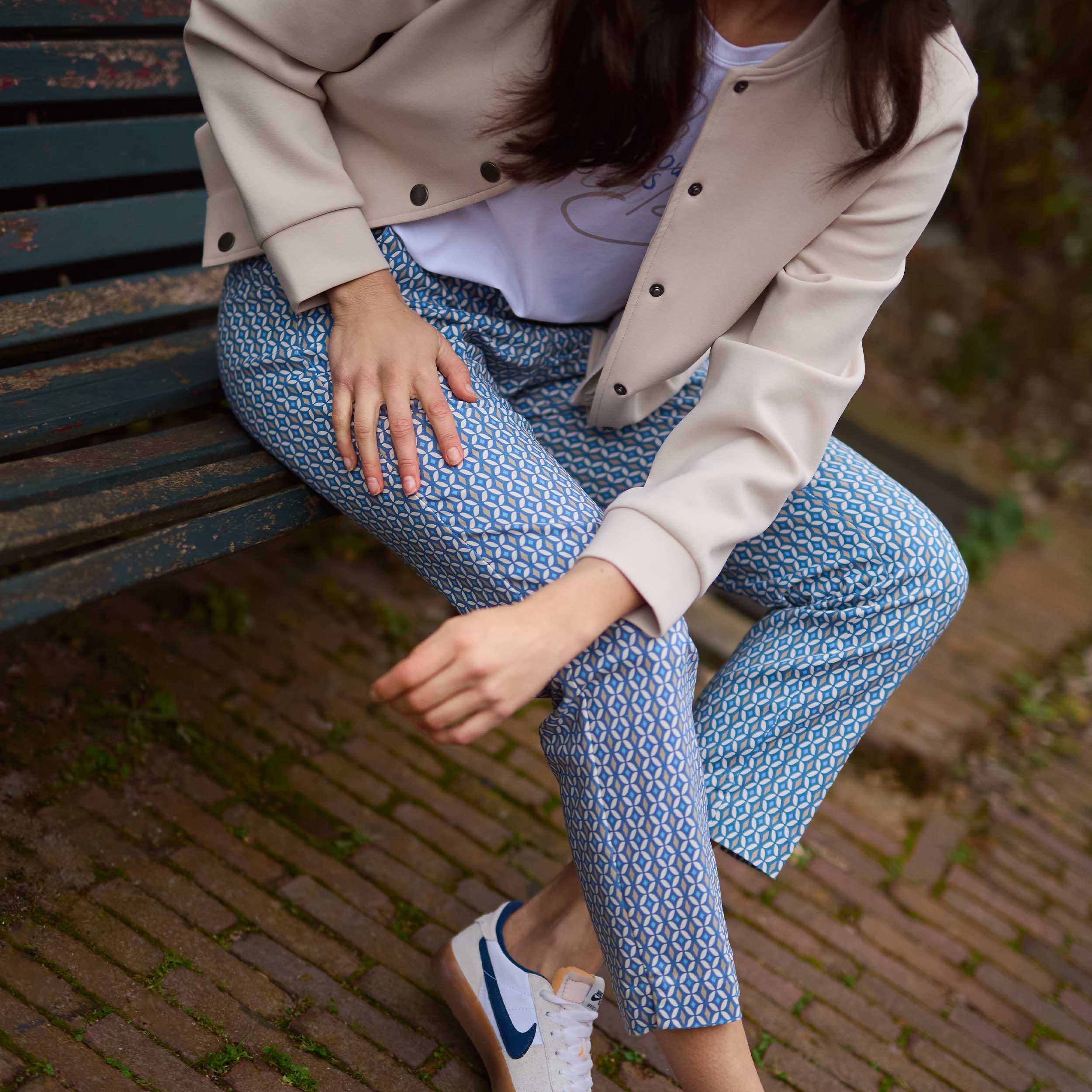 Red Button SRB4547 Broek Diana Fancy Tile Multi Blue