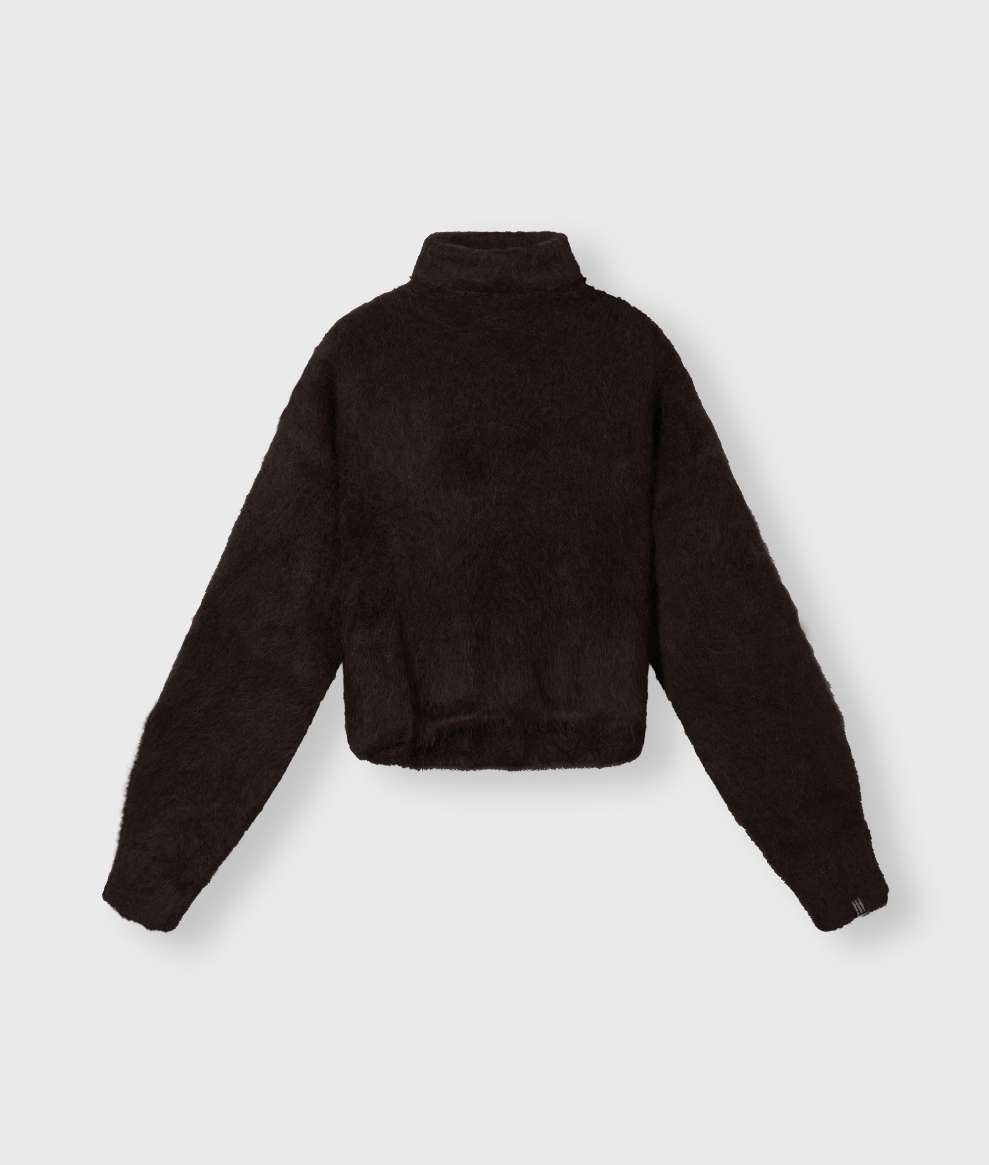 10DAYS 20-611-5204 Trui Cropped Knit Turtleneck Deep Wine