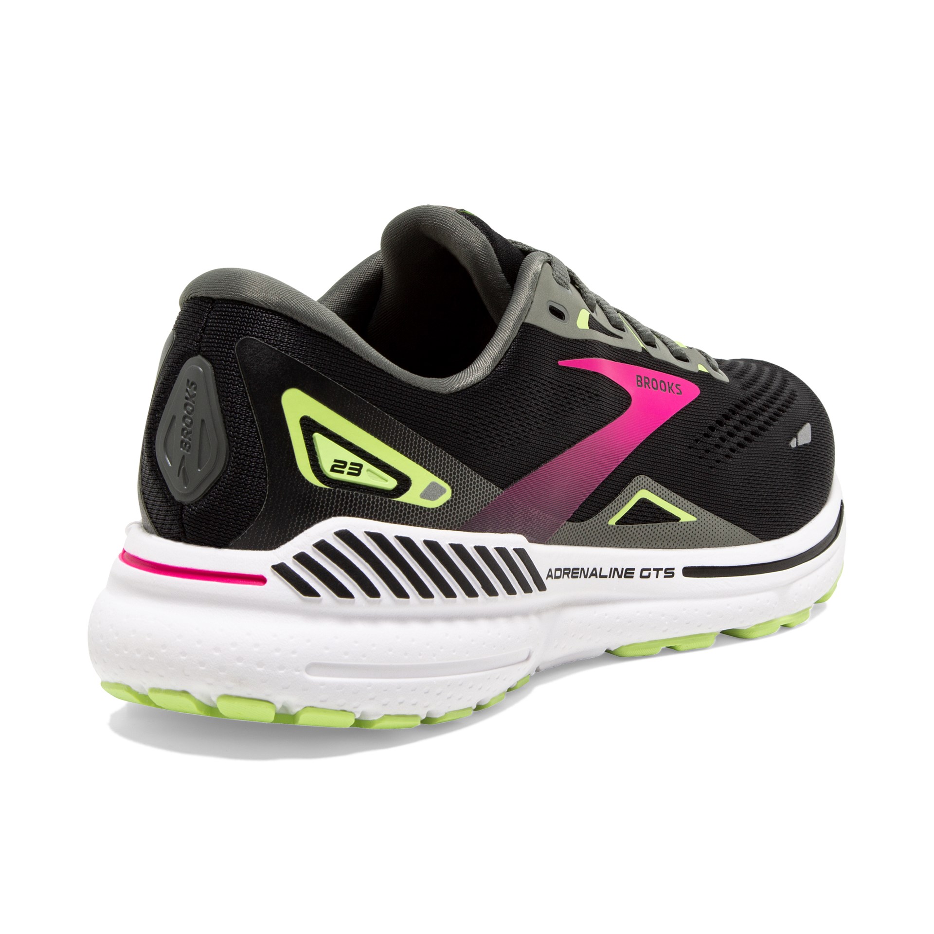 Brooks 120381 Adrenaline GTS 23 Women Black/Gunmetal/Sharp Green
