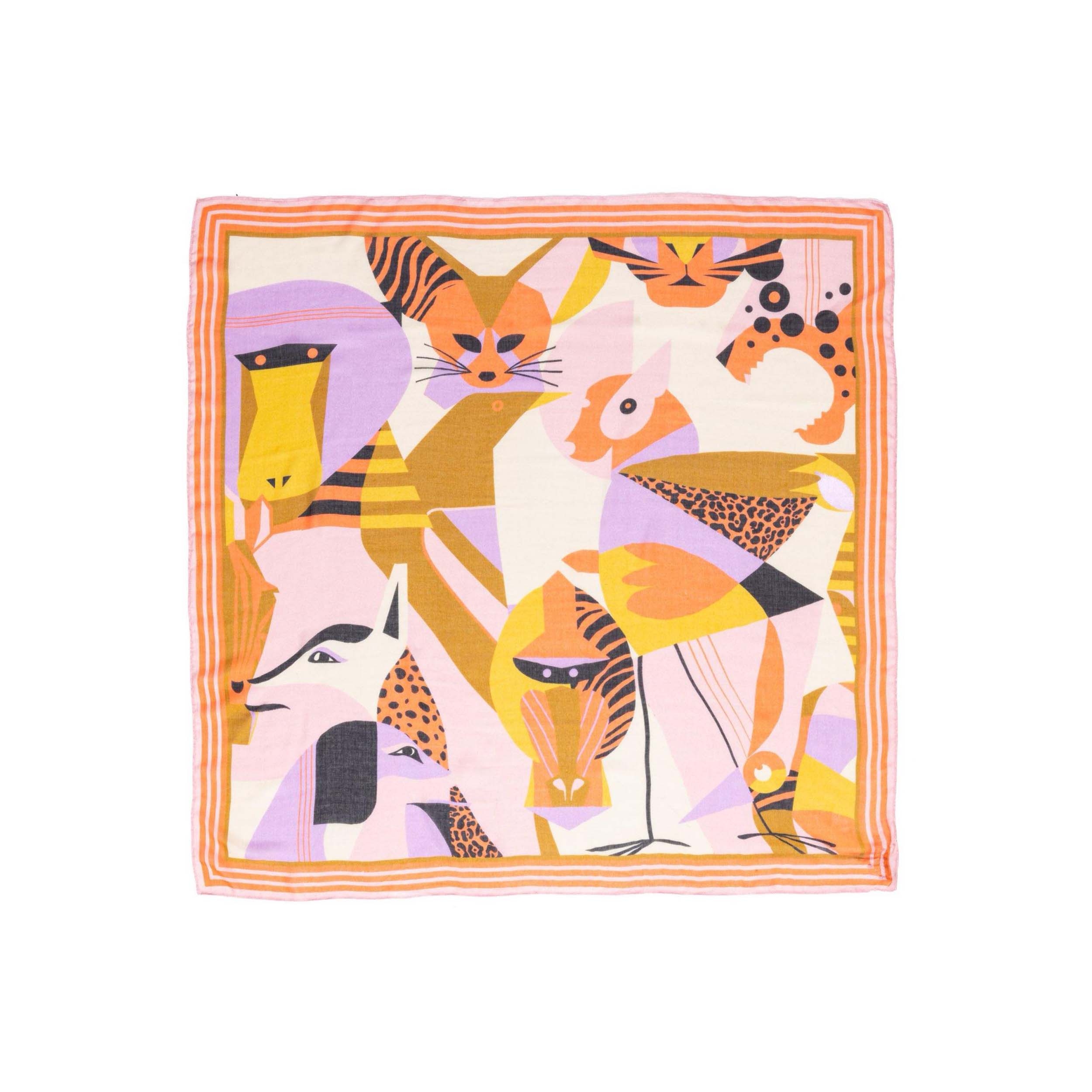 Moment in May. 131.25 Sjaal Deauville Coral 65x65 cm