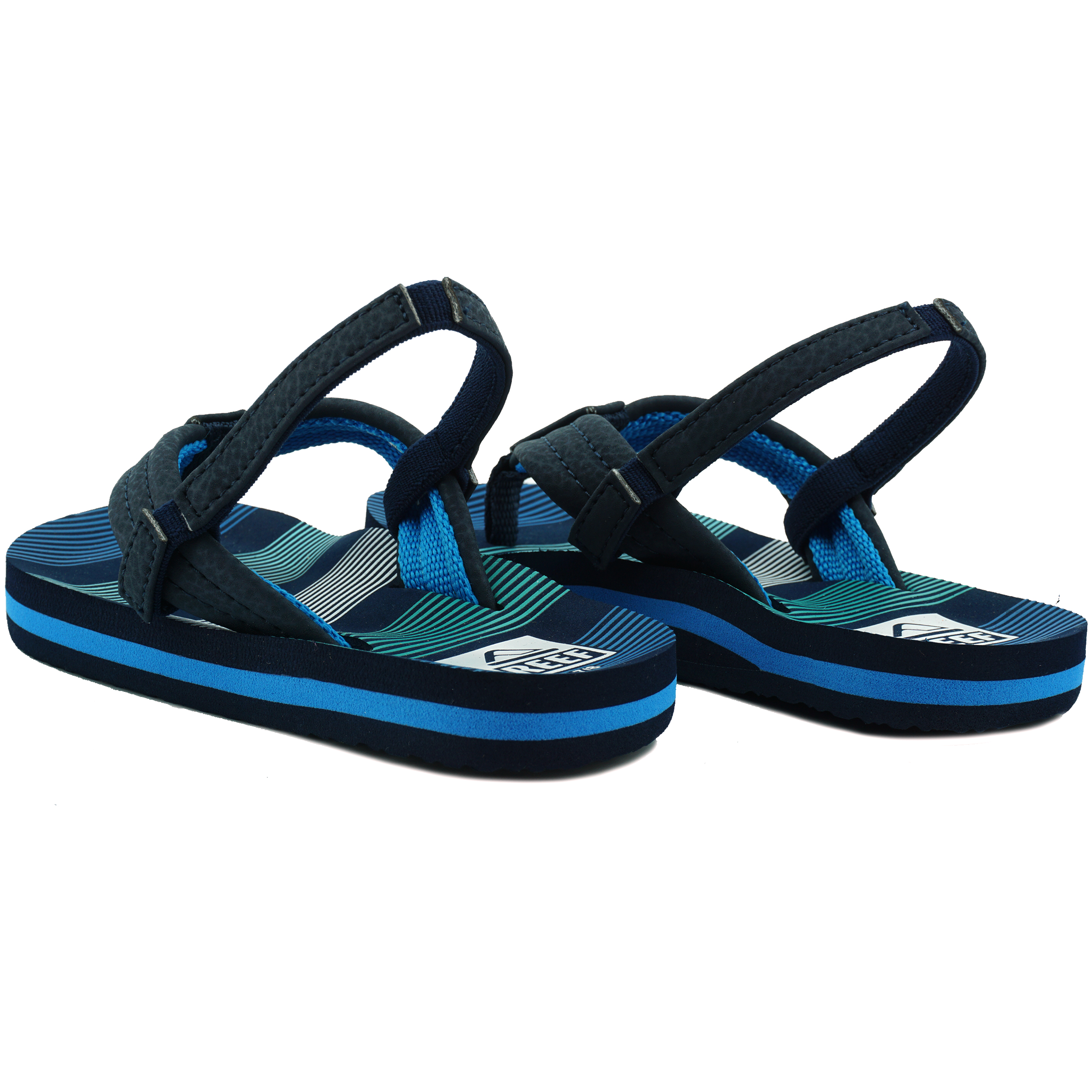 Reef CI4155 Slipper Little Ahi Deep Sea Stripes