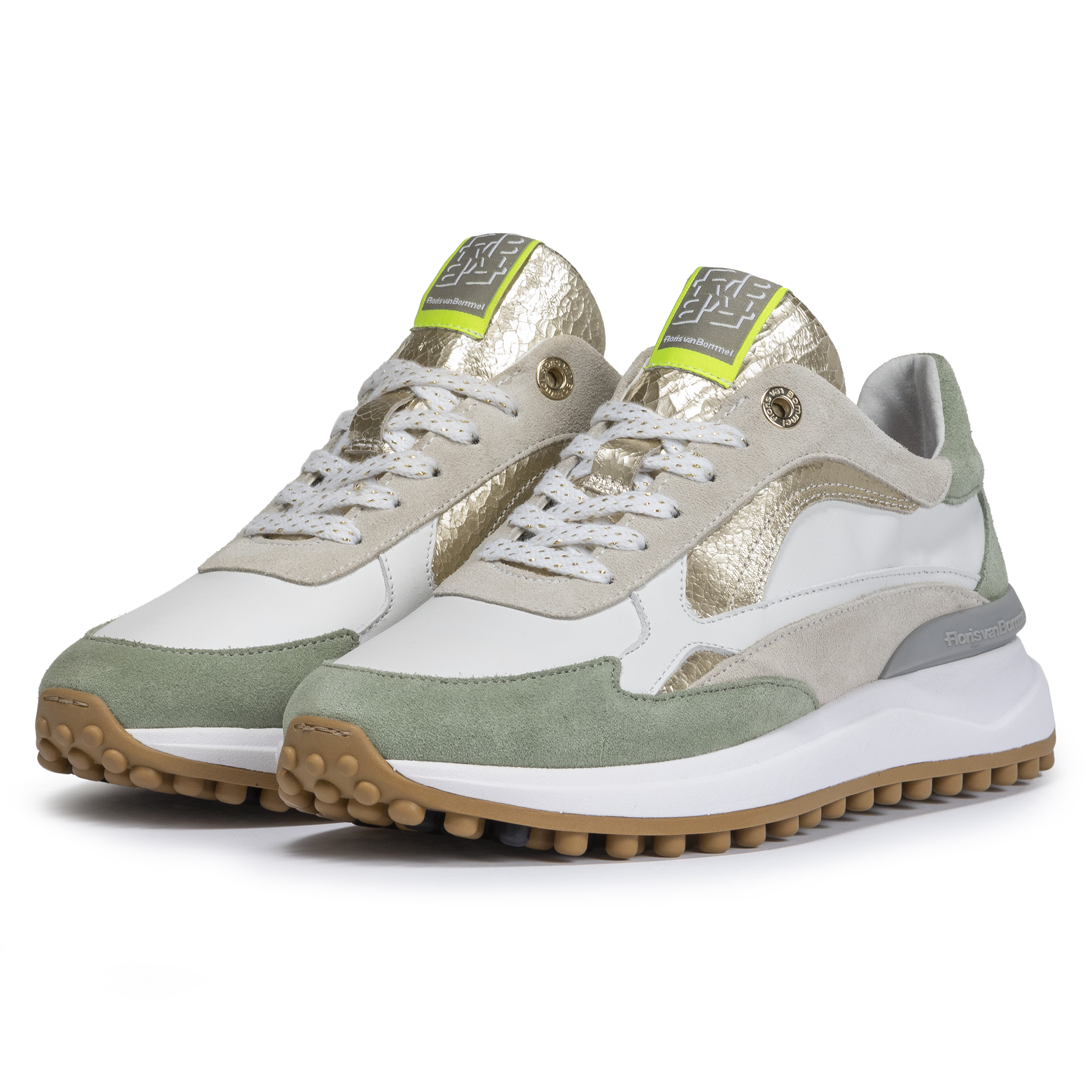 Floris van Bommel SFW-10079 Sneaker Noppi 17.20 Light Green G