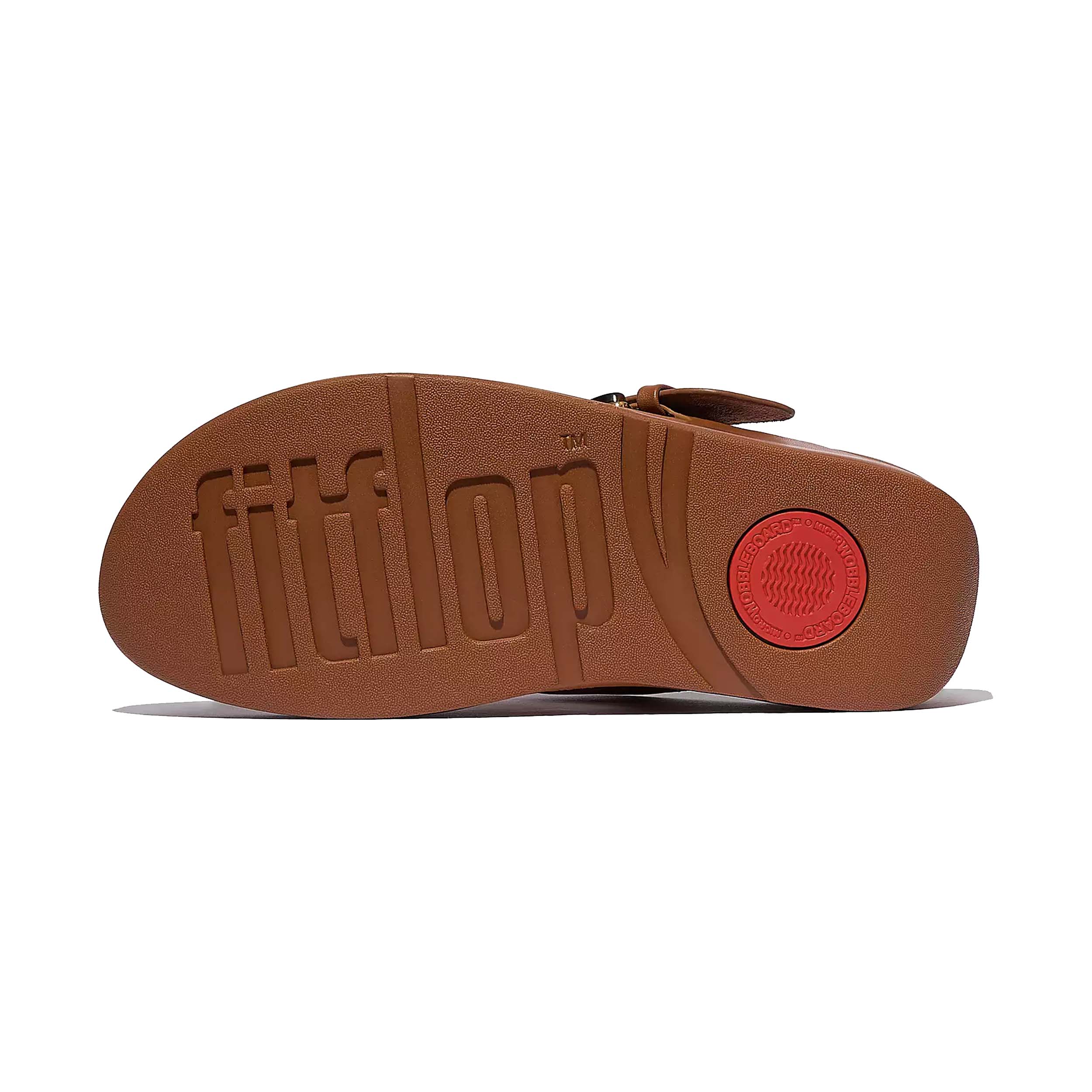 FitFlop JE9 Slipper Lulu Resin Buckle Deep Tan