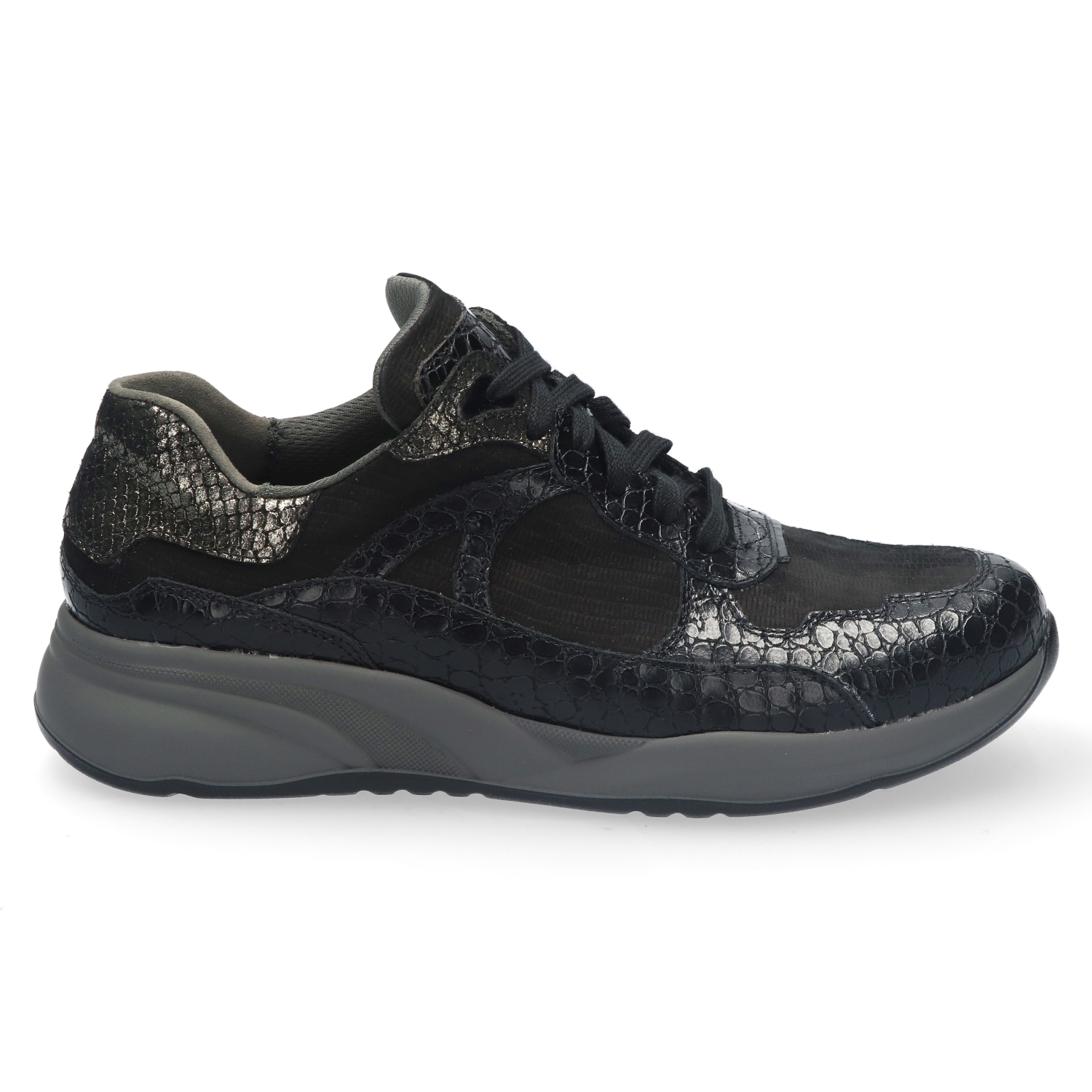 Durea 6283 Sneaker Zwart/Antraciet M